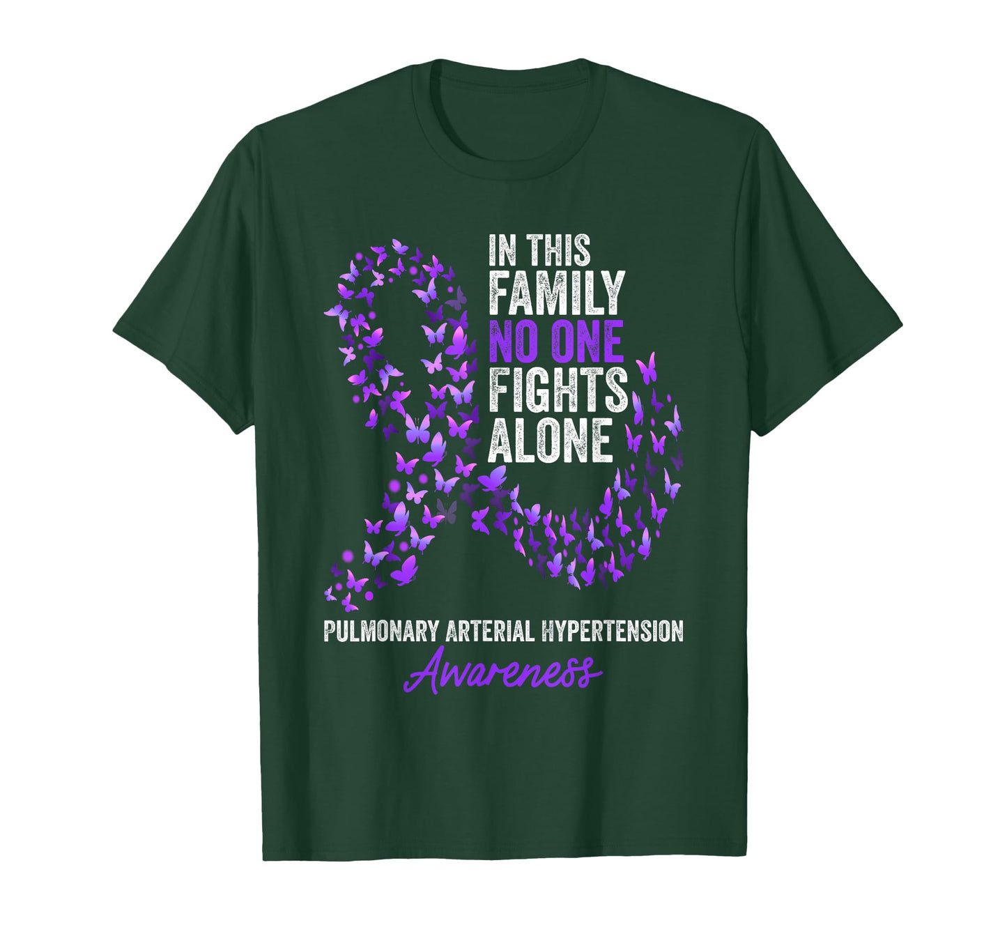 Pulmonary Arterial Hypertension Awareness Month Butterflies T-Shirt