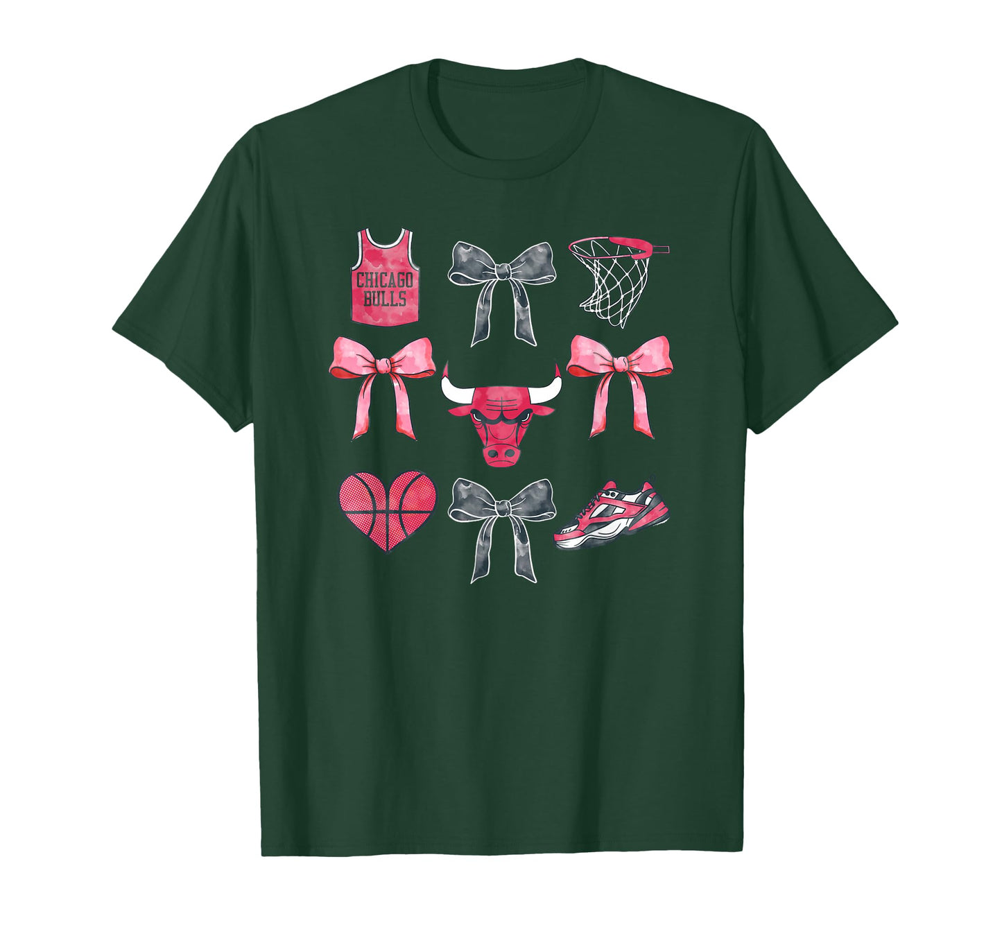 NBA Chicago Bulls Bow Grid T-Shirt