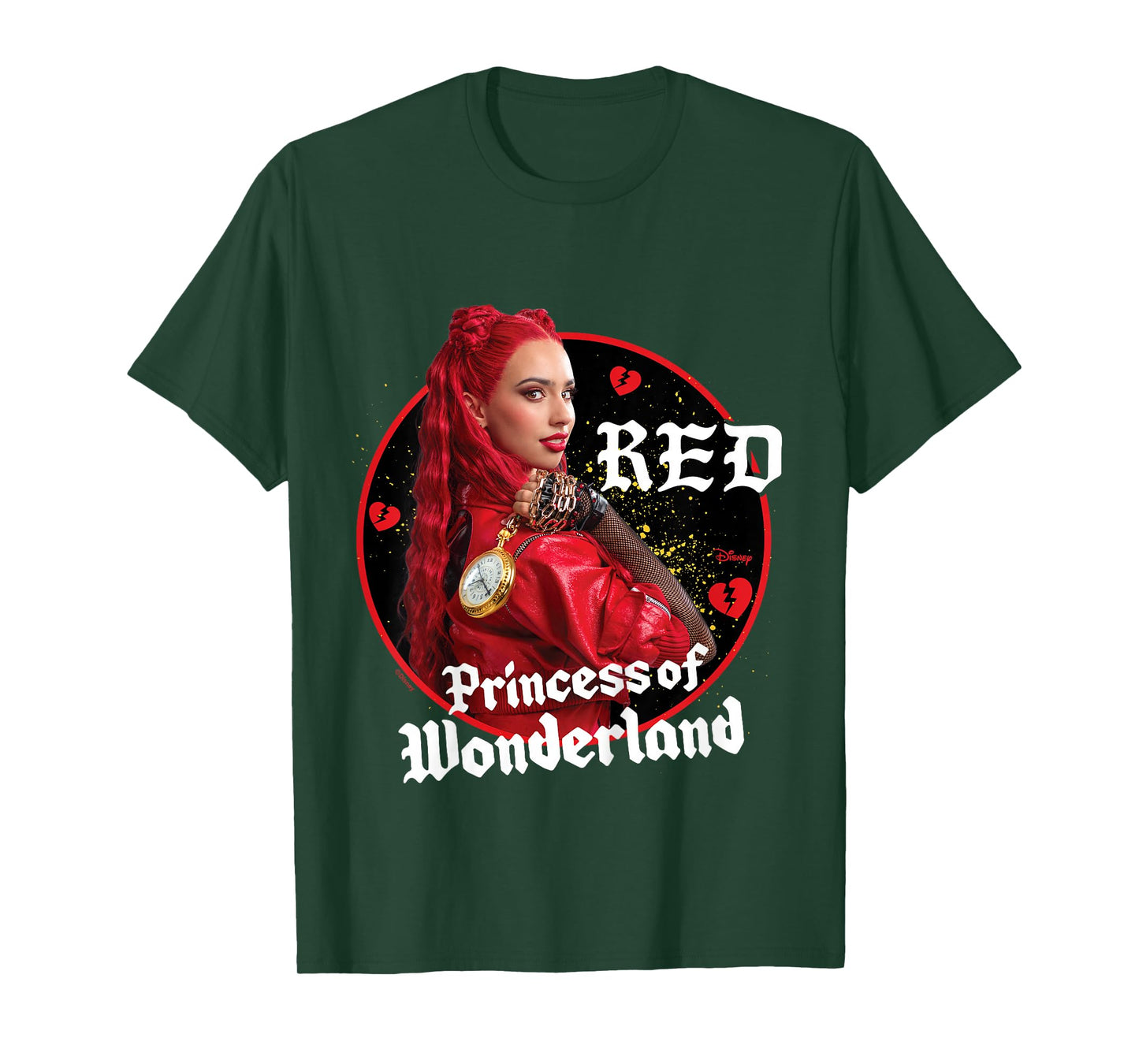 Kids Descendants 4 - Red Princess Of Wonderland Broken Hearts T-Shirt