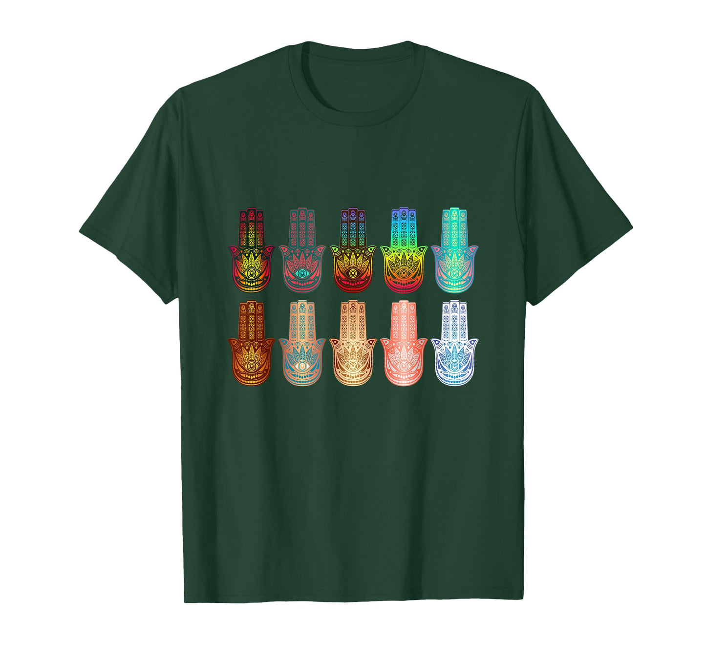 Spiritual Hamsa Hand Of Fatima Yoga T-Shirt T-Shirt