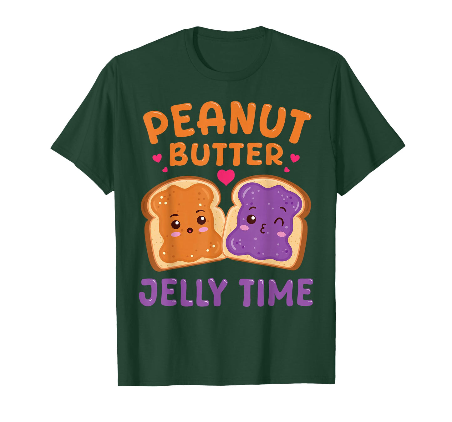 Peanut Butter-Jelly Time Funny Matching Couple Best Friend T-Shirt