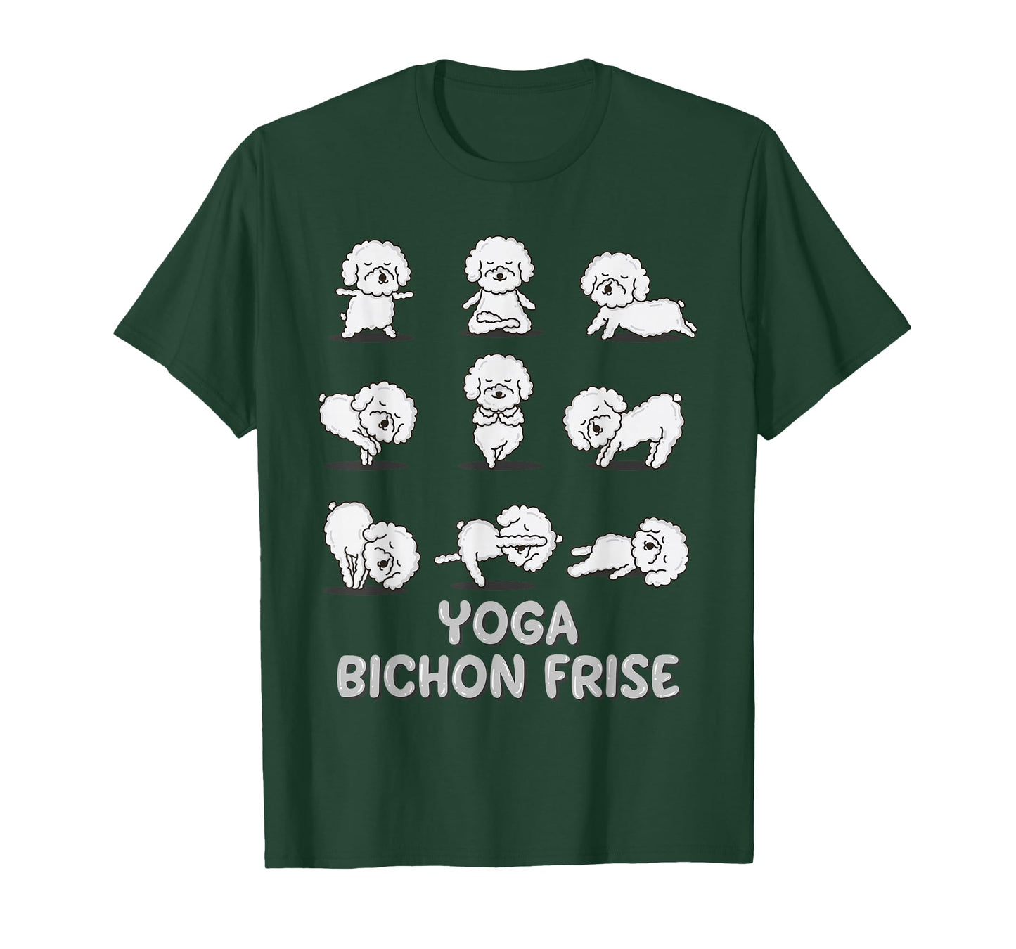 Yoga Bichon Frise Shirt Spiritual Zen Meditation Dog Lover T-Shirt