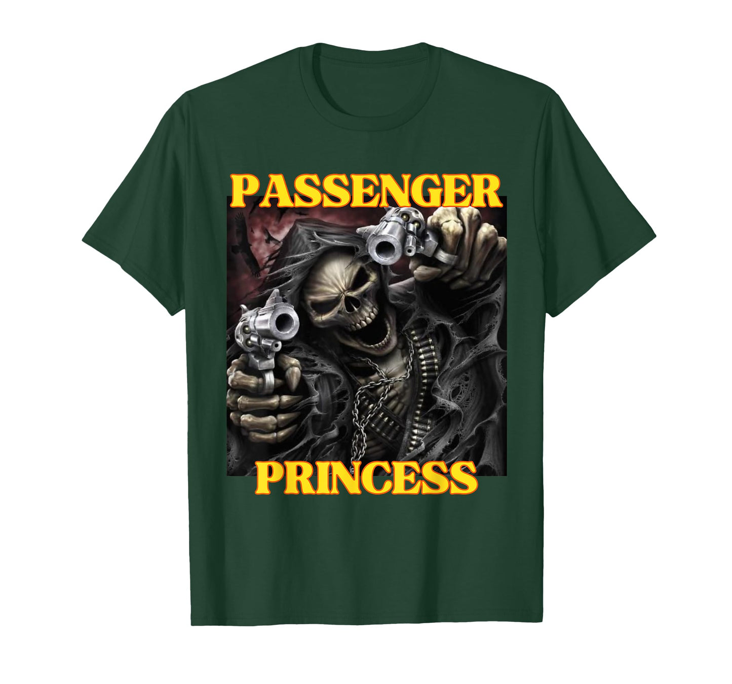 I Heart Passenger Princess Funny Hard Skeleton Meme T-Shirt