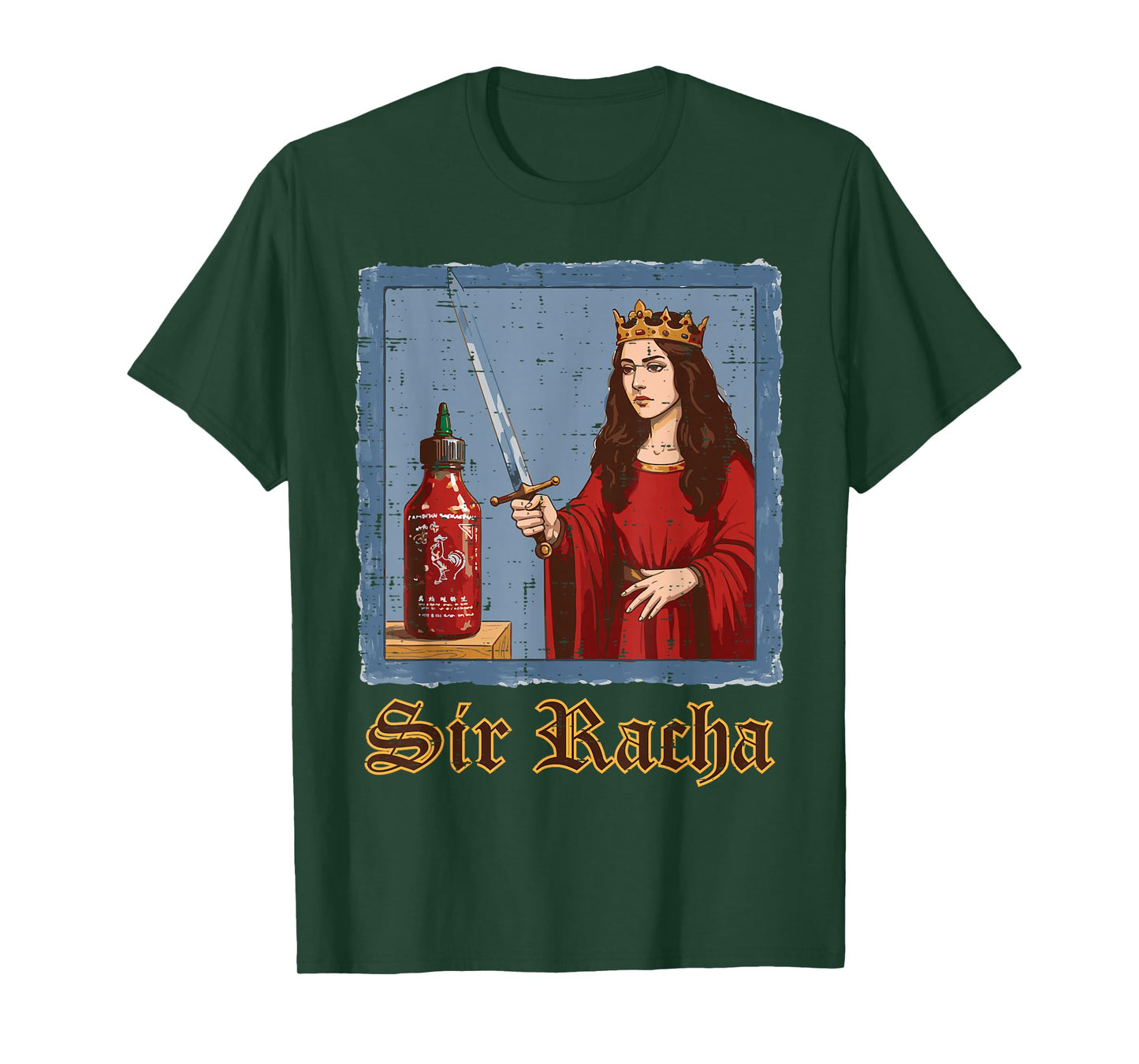 Sir Racha Hot Sauce Spicy Funny Saying Food Men Women Kids T-Shirt