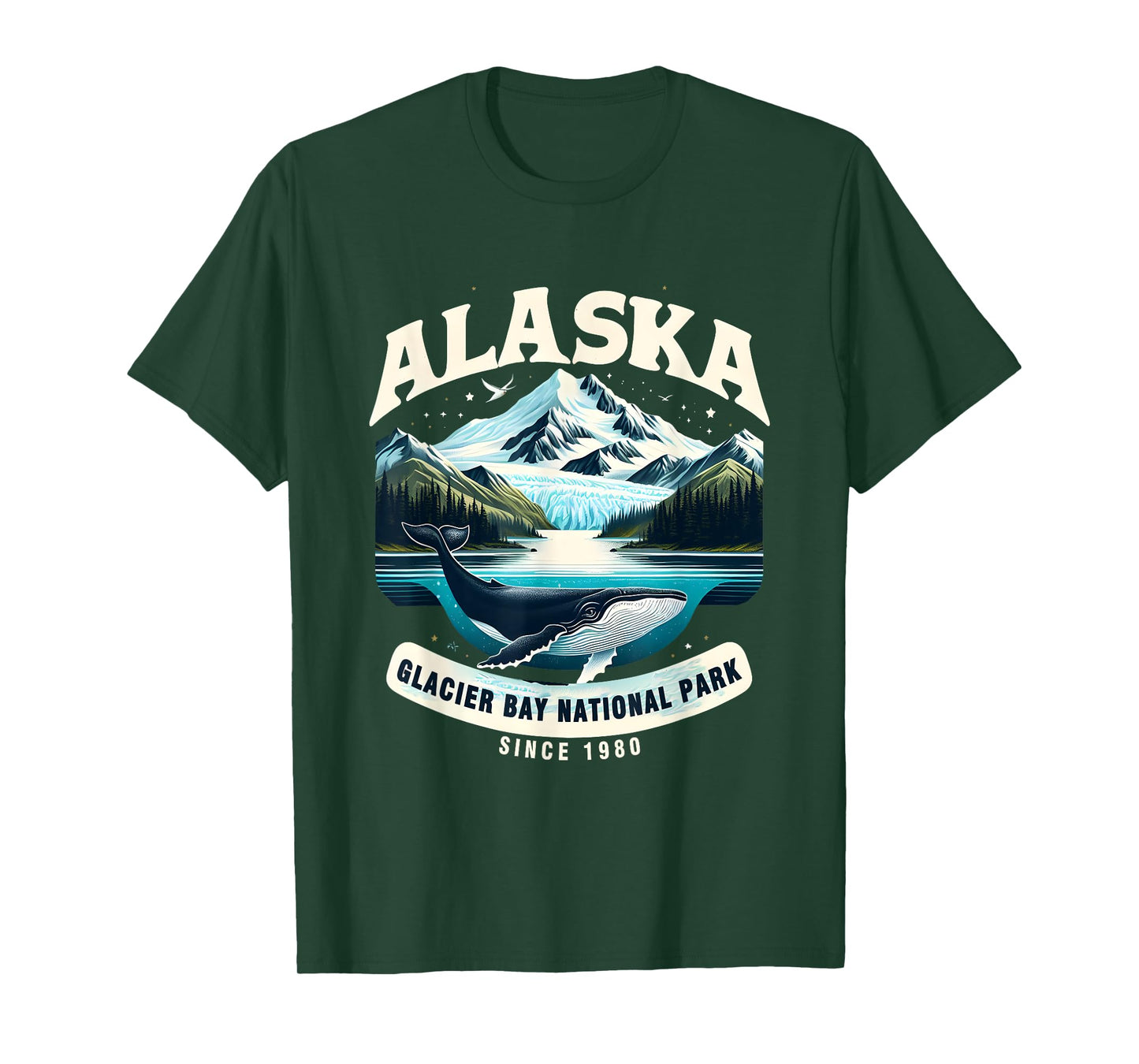 Alaska Cruise Alaska Glacier Bay National Park Sine 1980 T-Shirt