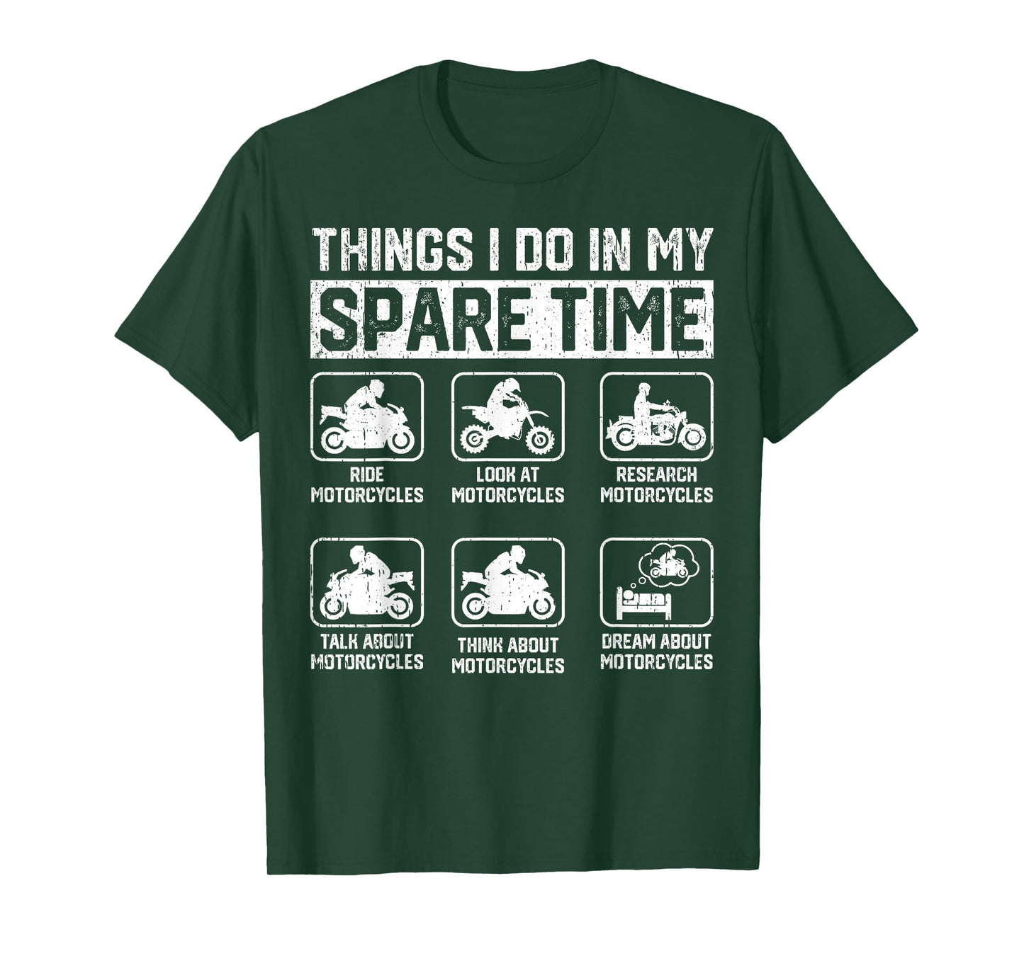 Things I Do In My Spare Time Motorcycle Enthusiast Rider Men T-Shirt