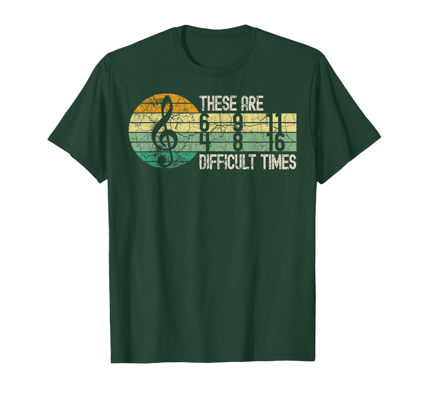 These Are Difficult Times Music Lover Musician Retro T-Shirt