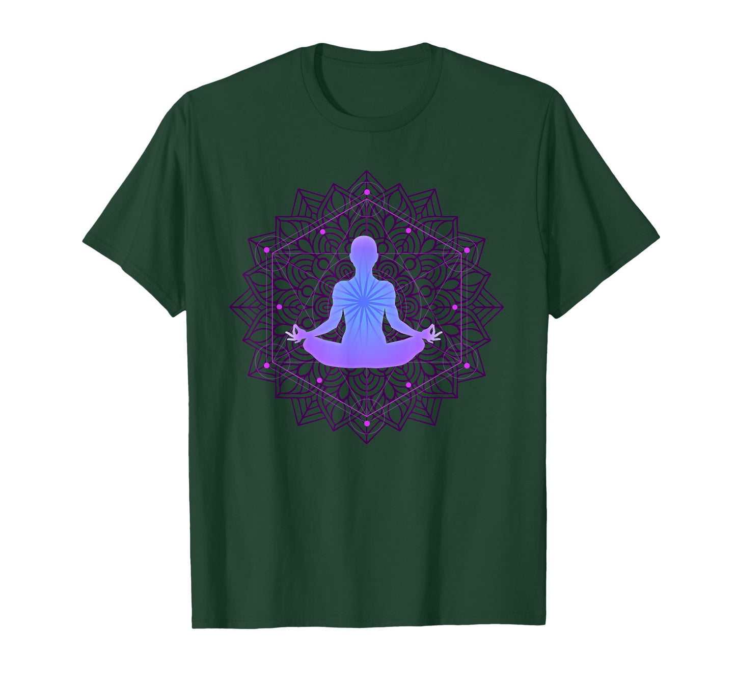 Inspiring Meditation Energy Yoga Spirit Woman In Harmony T-Shirt