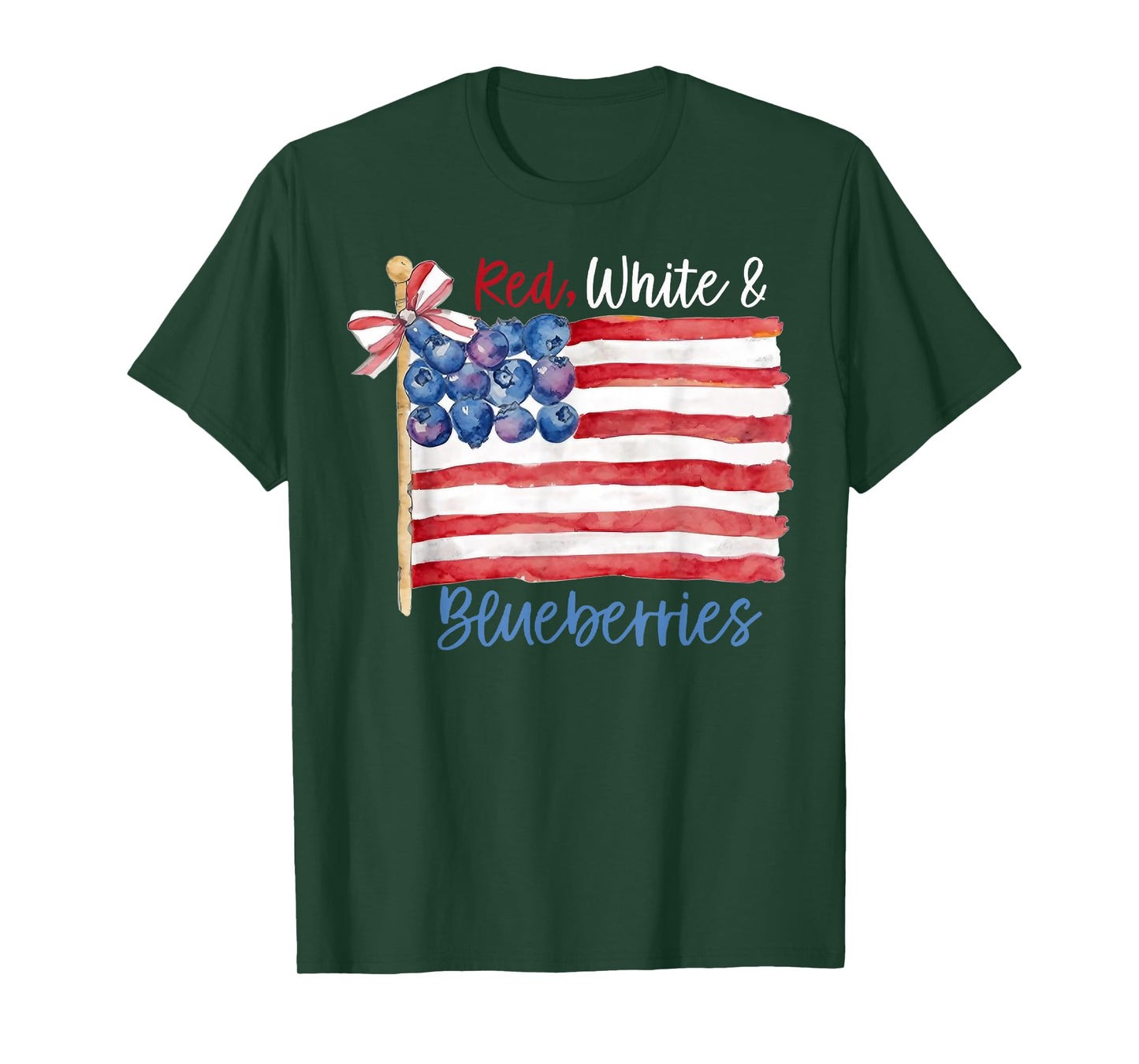 Red White and Blueberries for Supporters Men Women Food Pun T-Shirt