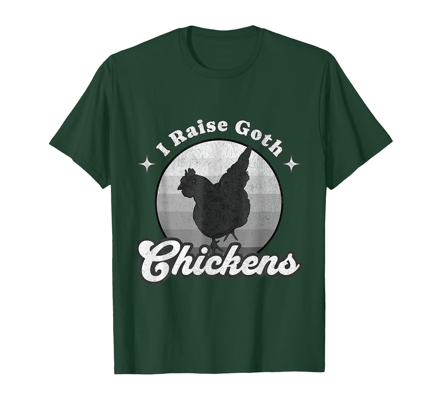 Vintage Design Ayam Cemani Chicken I Raise Goth Chickens T-Shirt