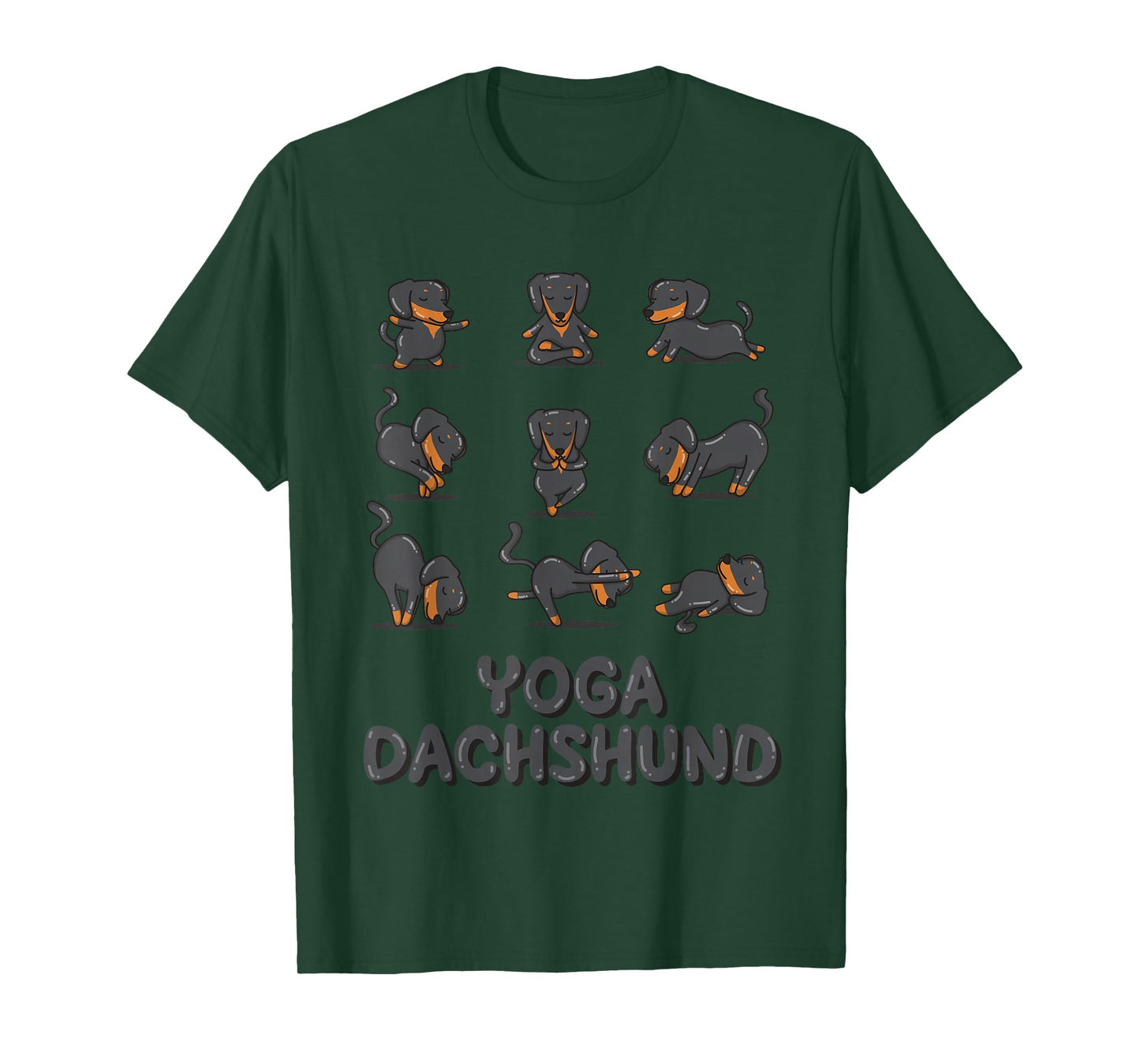Dachshund Yoga Shirt Weiner Meditation Zen Yoga Dog Lover T-Shirt