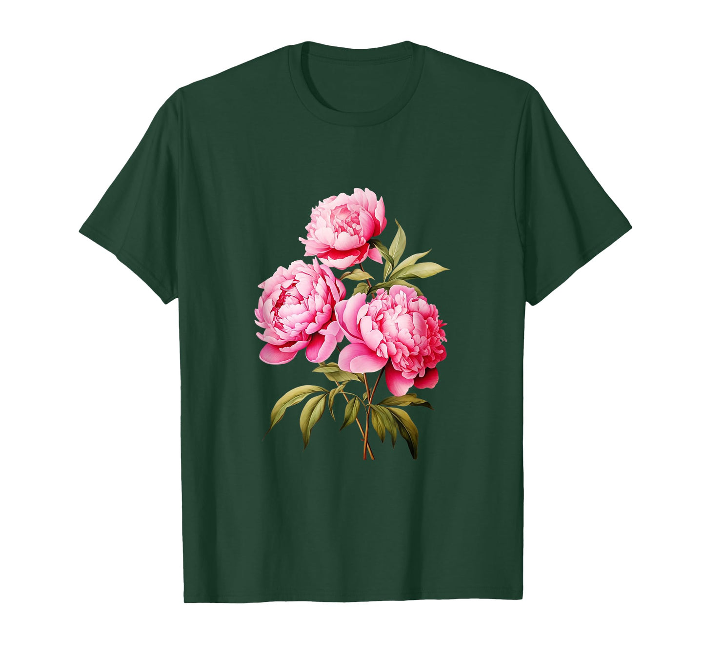 Peony Shirt Beautiful Pink Peonies Flowers T-Shirt