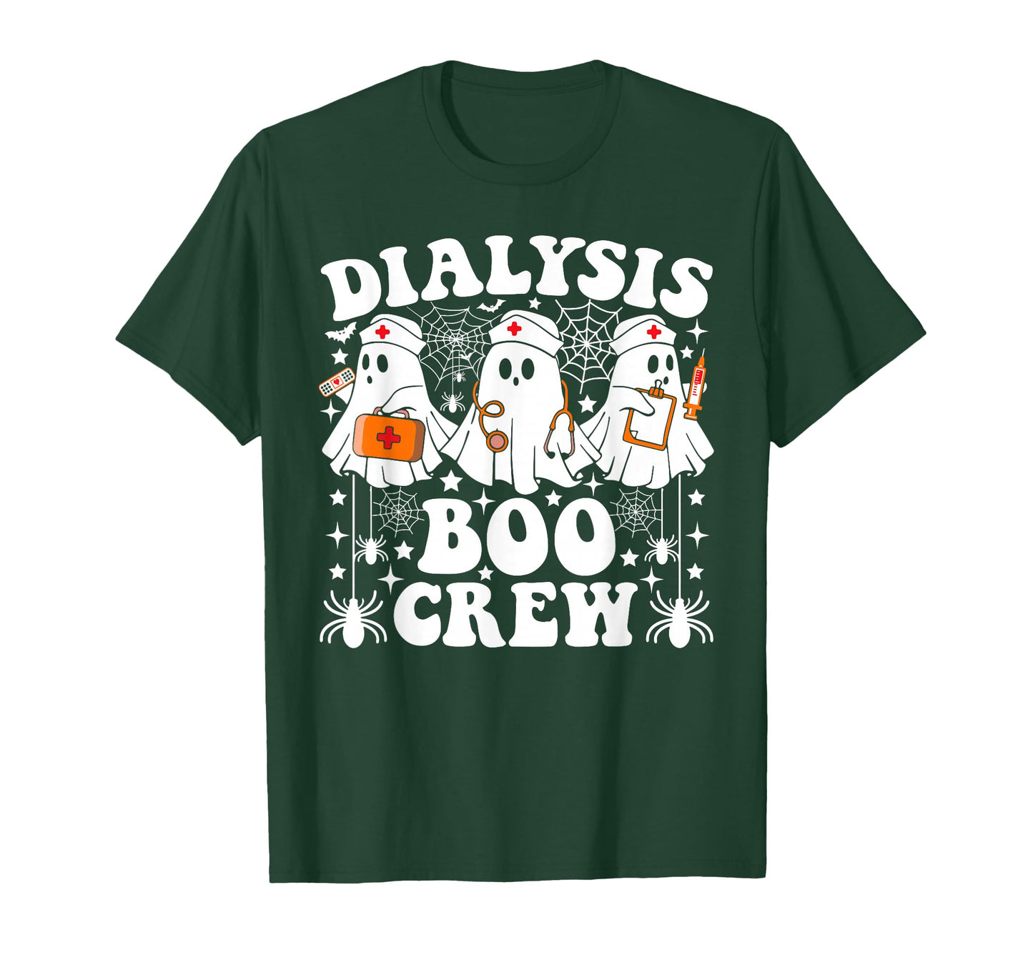 Dialysis Boo Crew Nurse Funny Ghost Halloween T-Shirt