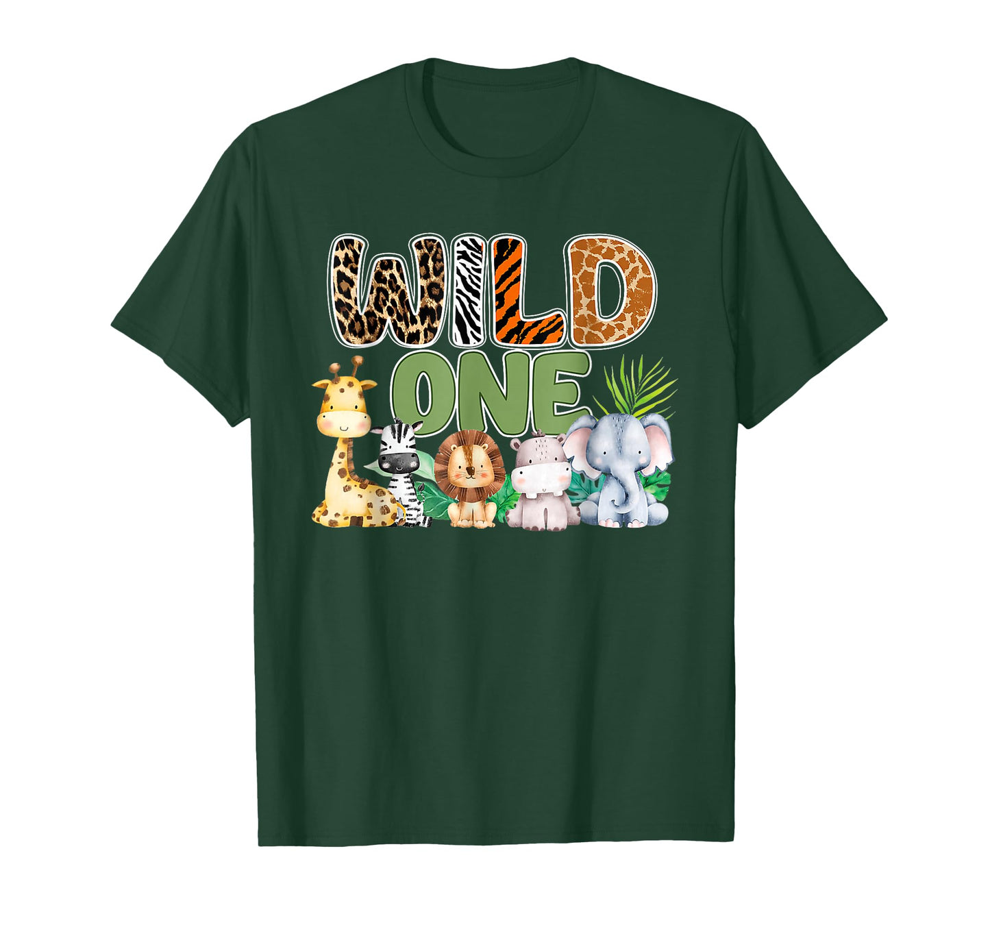 Wild One 1st Birthday Safari Family Matching T-Shirt