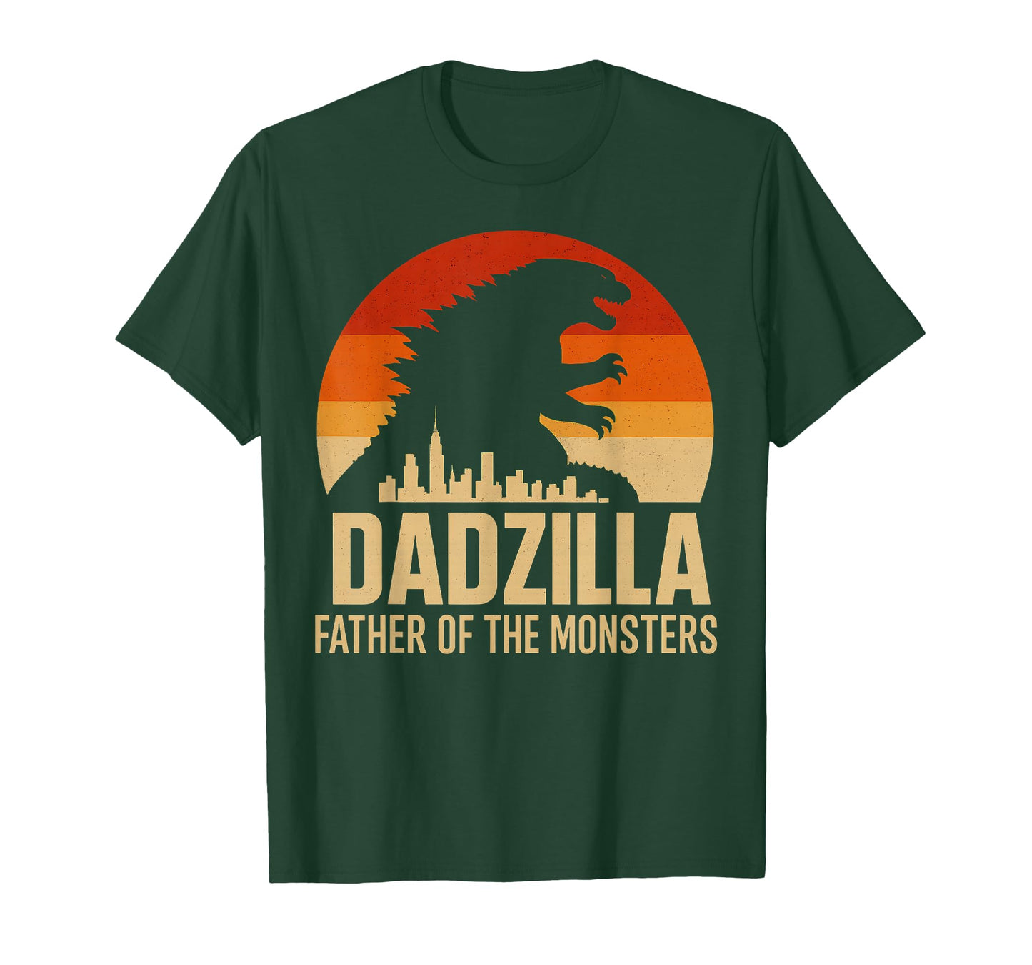 Vintage Dadzilla Father Of The Monsters Mens Fathers Day T-Shirt
