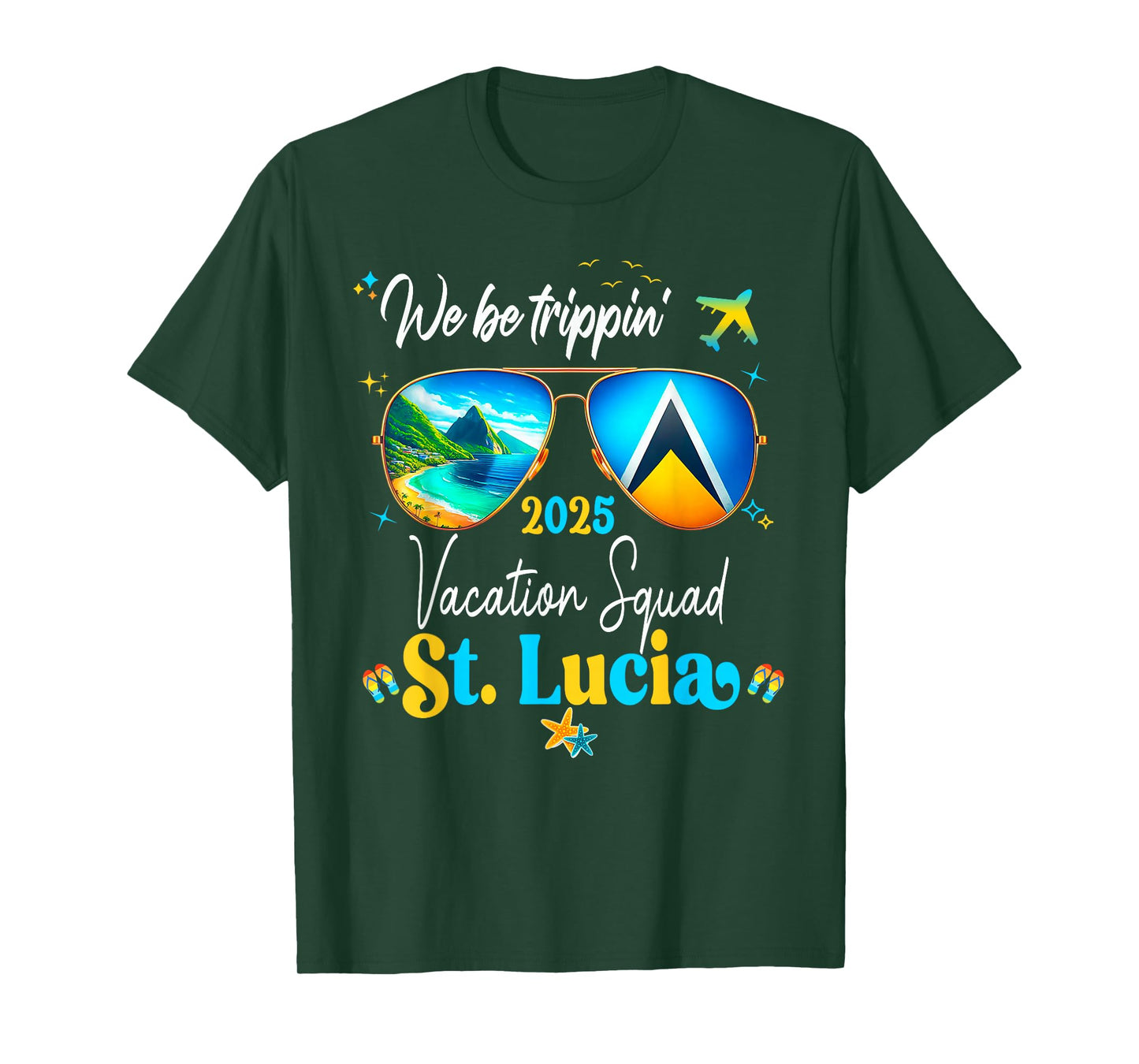 St. Lucia Vacation Family Friends Trip Cruise 2025 Matching T-Shirt