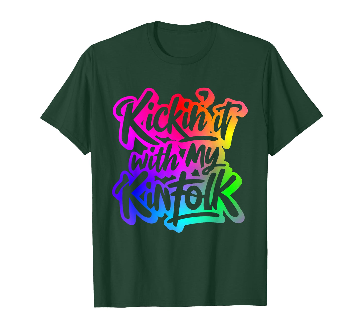 Kickin' It With My Kinfolk Funny Family Reunion Tee T-Shirt