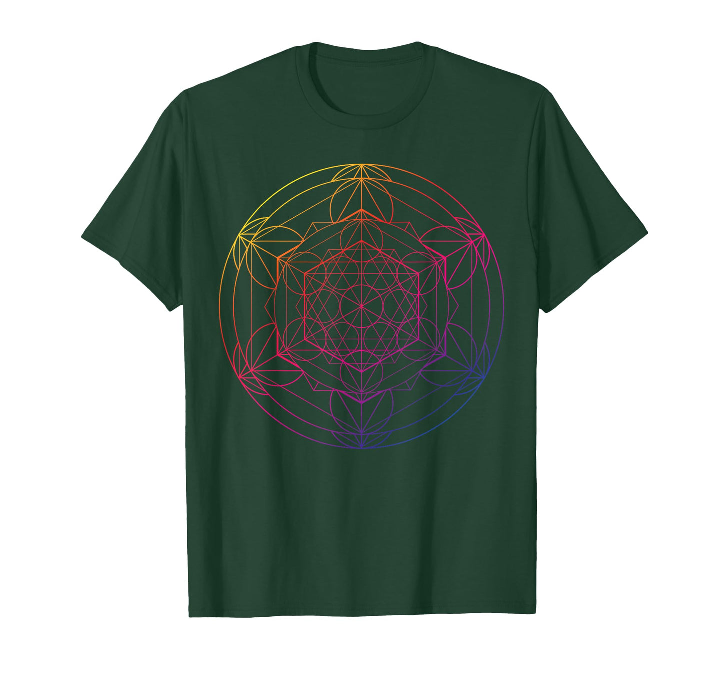 Sacred Geometry for a Spiritual Zen Gothic Mandala T-Shirt