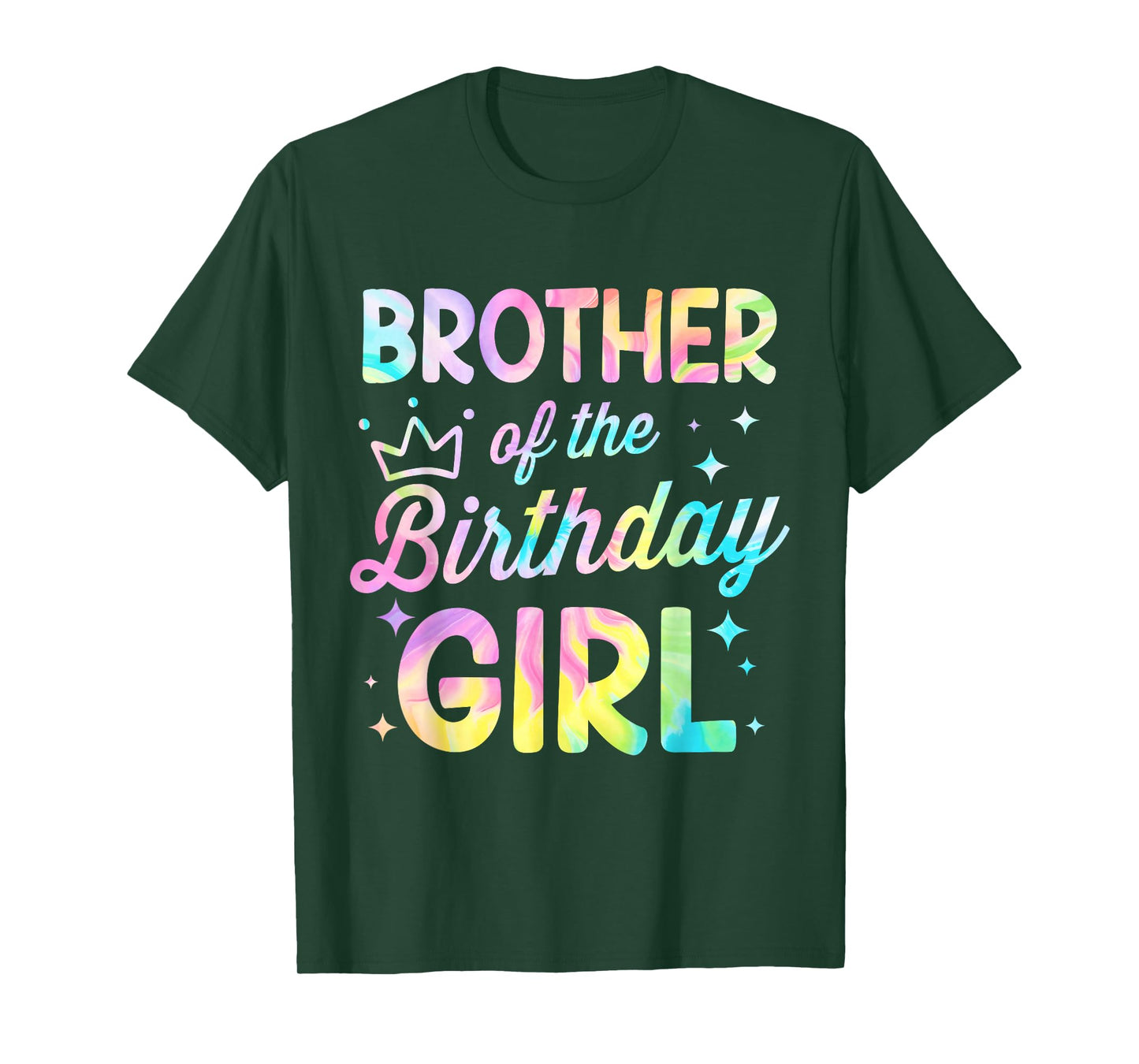Brother Of The Birthday Girl Tie Dye Girl Bday Party T-Shirt