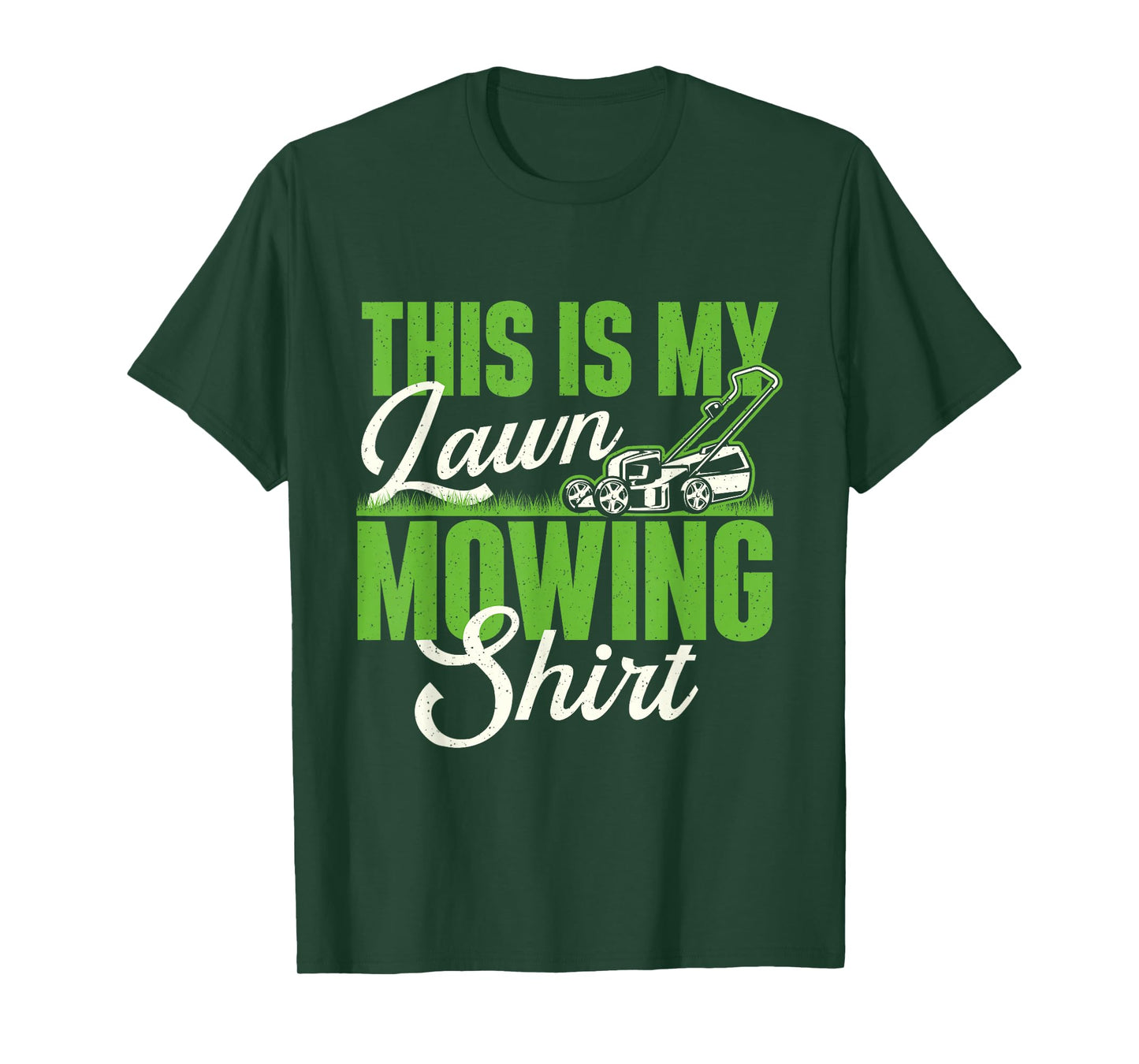 This Is My Lawn Mowing Shirt - Gardening Gardener Lawn Mower T-Shirt