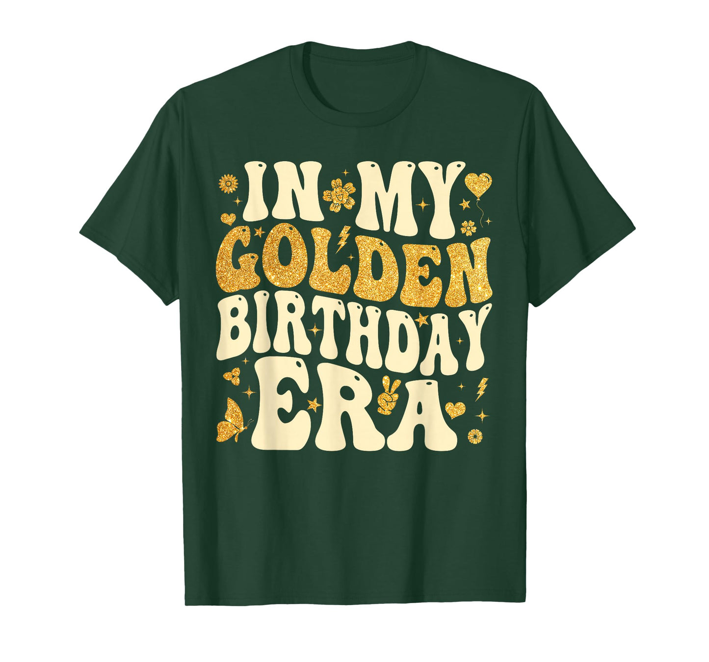 In My Golden Birthday Era Girl Women Men Kids Groovy T-Shirt
