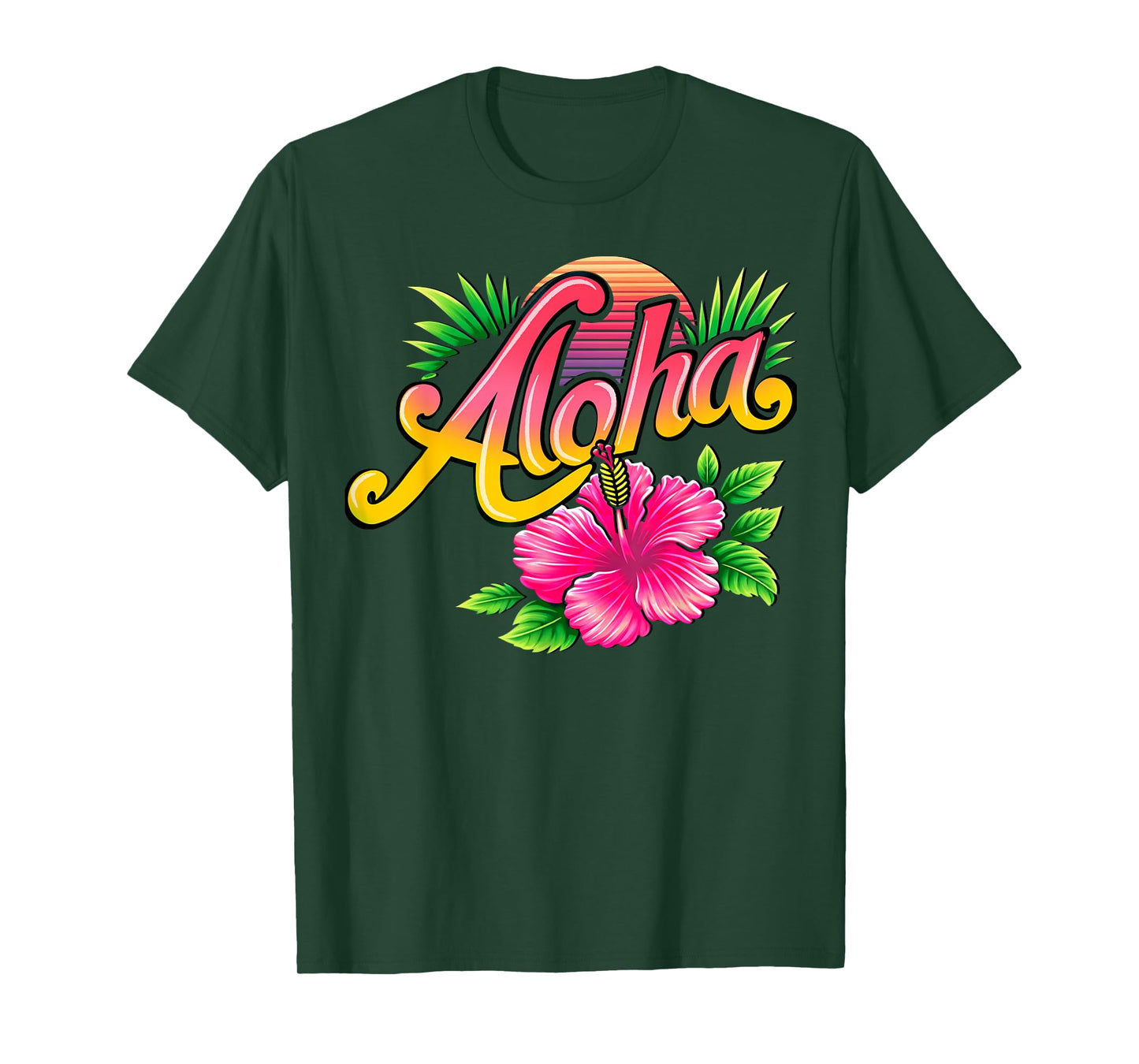 Aloha Hibiscus Flower Tee - Hawaiian Floral Essence T-Shirt