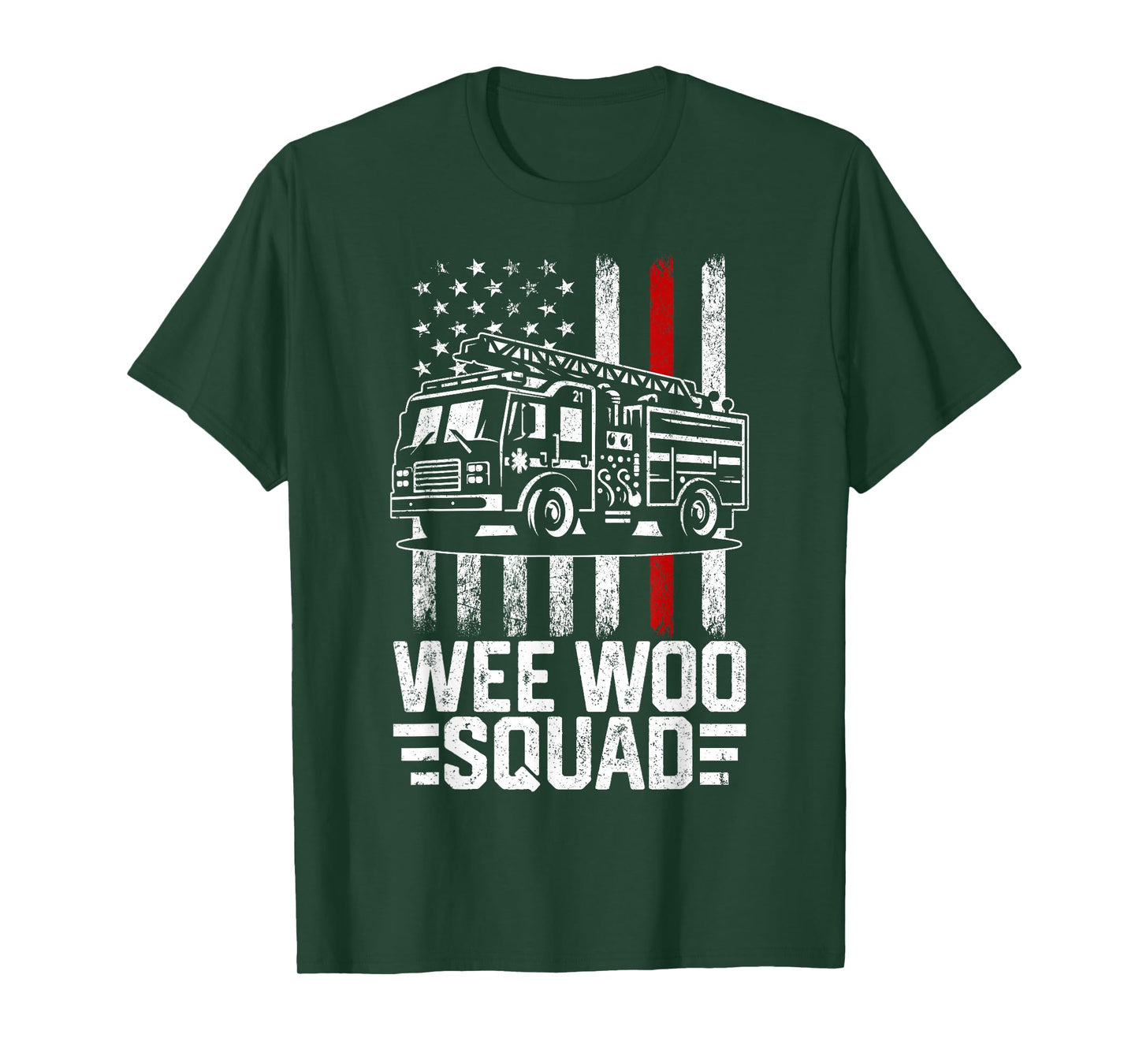 Funny Firefighter Shirt Men Women Kids Fire Truck Fireman T-Shirt