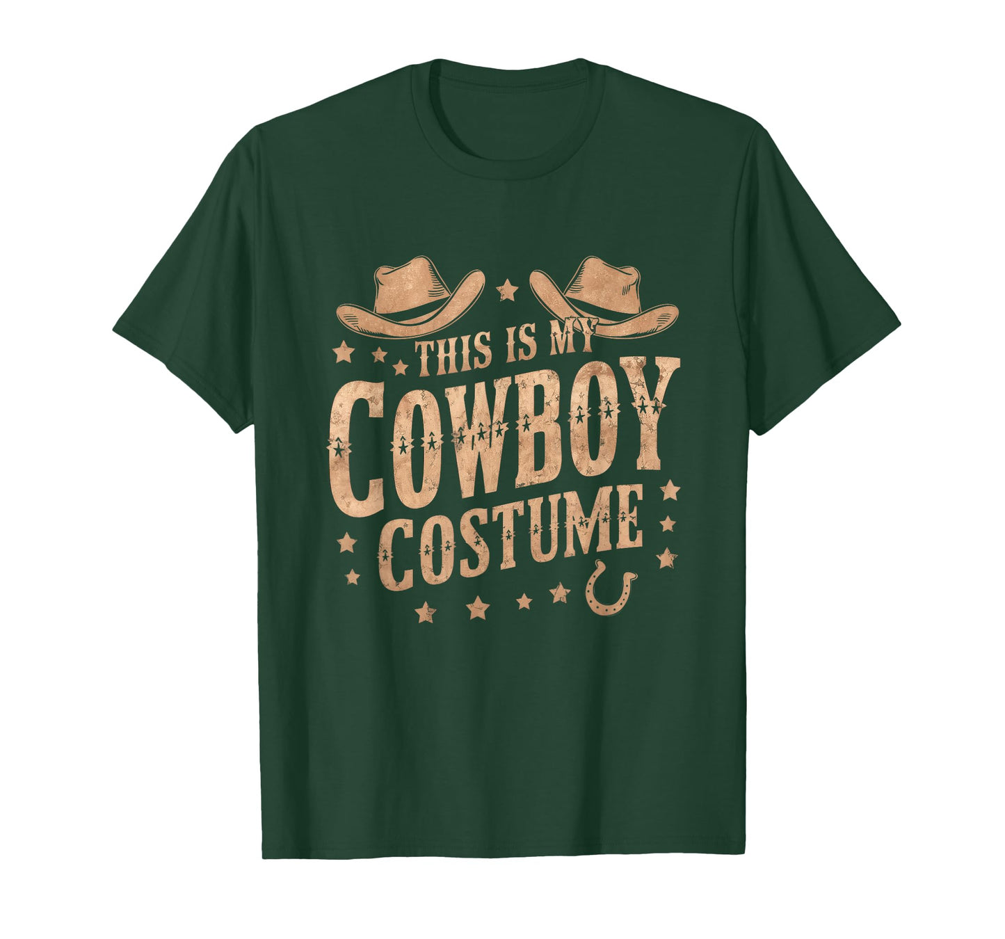 This Is My Cowboy Costume Western Cowboy Hat Country Lover T-Shirt