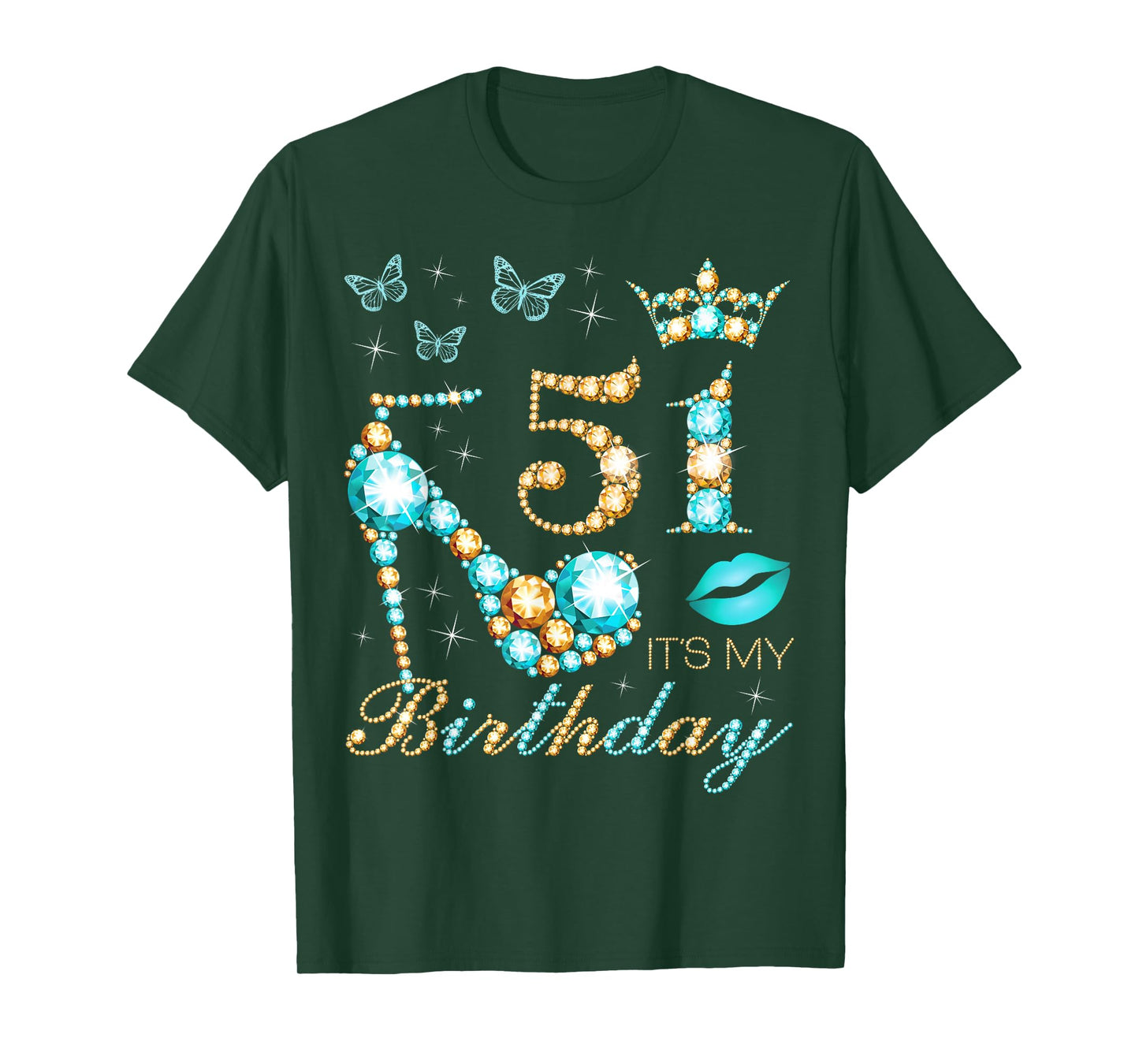 51st It's My Birthday, 51 Years Old, 51st Birthday Queen T-Shirt