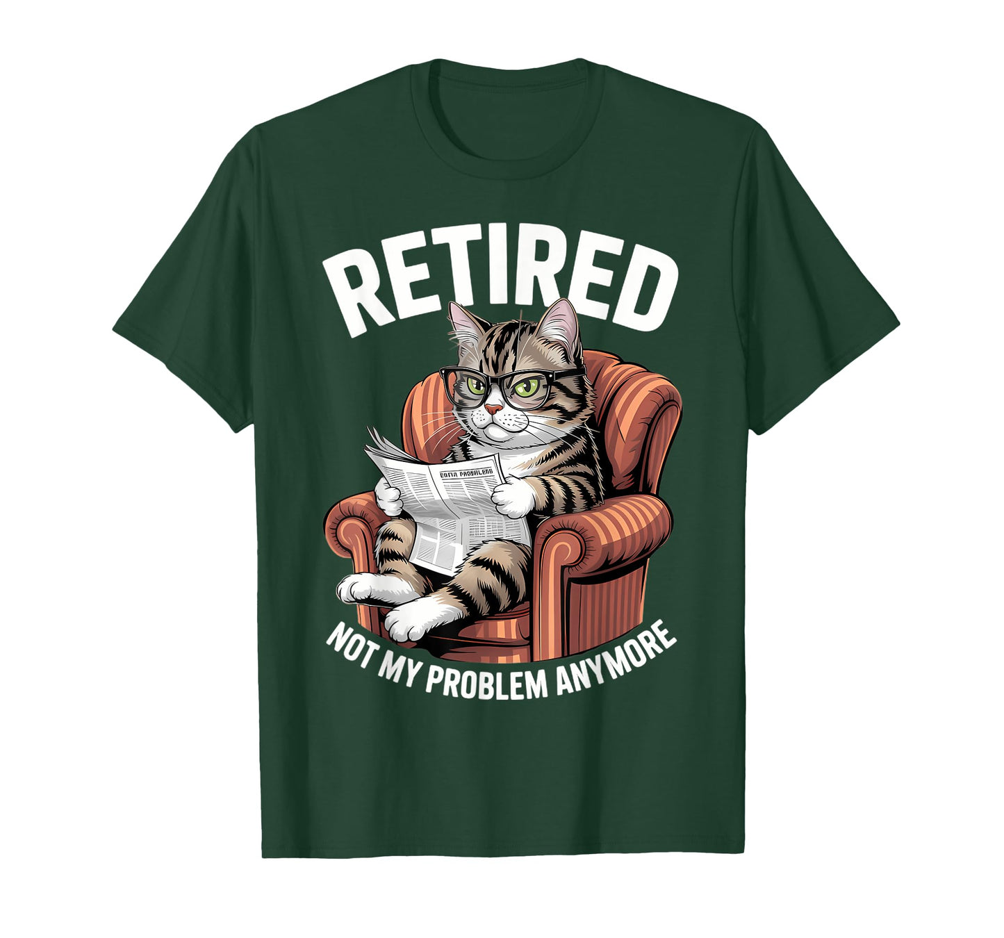 Retirement 2026 Retired 2026 Not My Problem Anymore Cute Cat T-Shirt