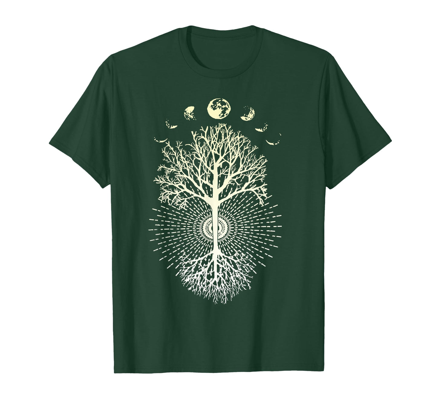 Phases of the Moon Tree of Life Mindfulness T-Shirt