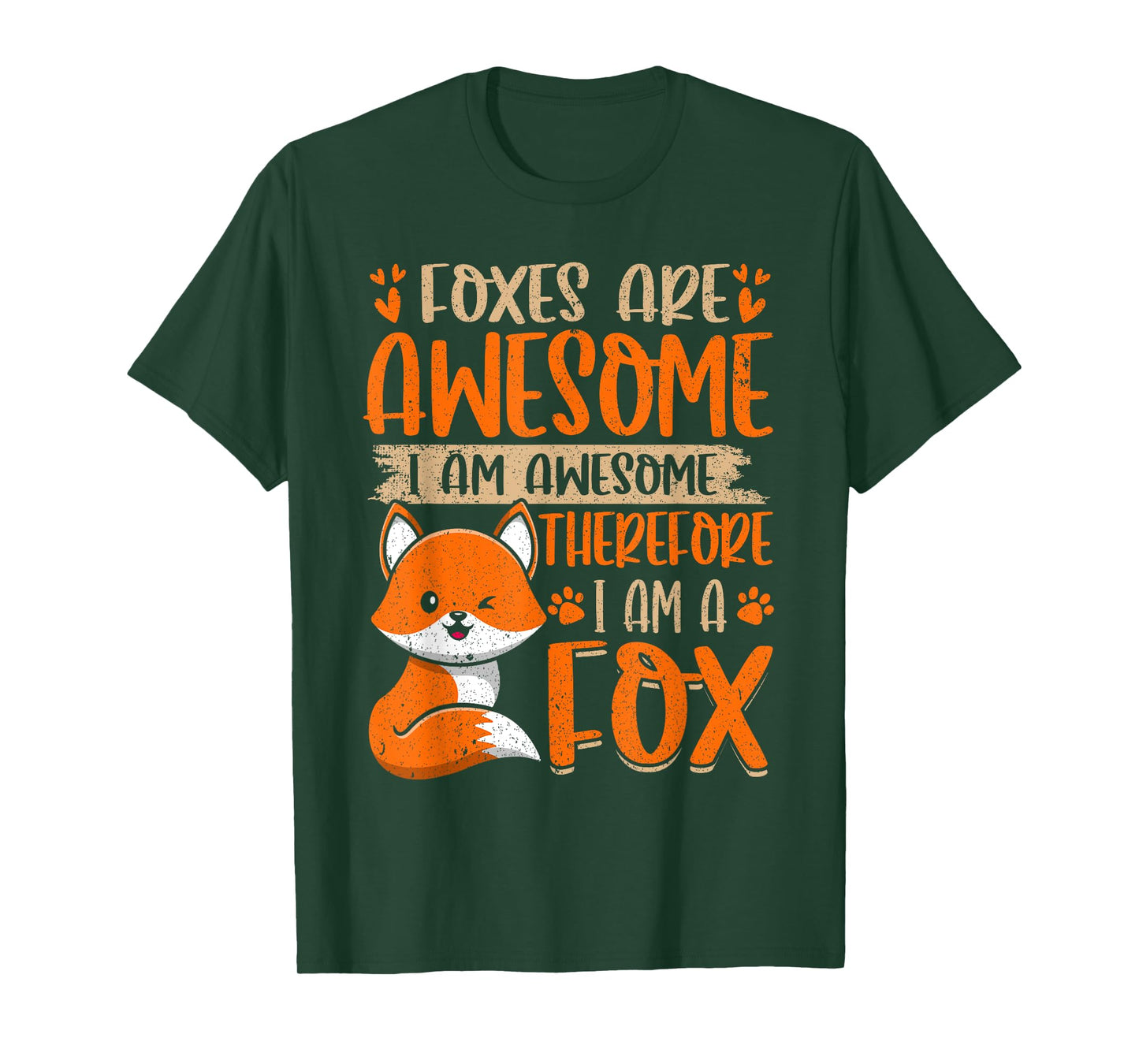 Foxes Are Awesome Lover Graphic Design Fox T-Shirt