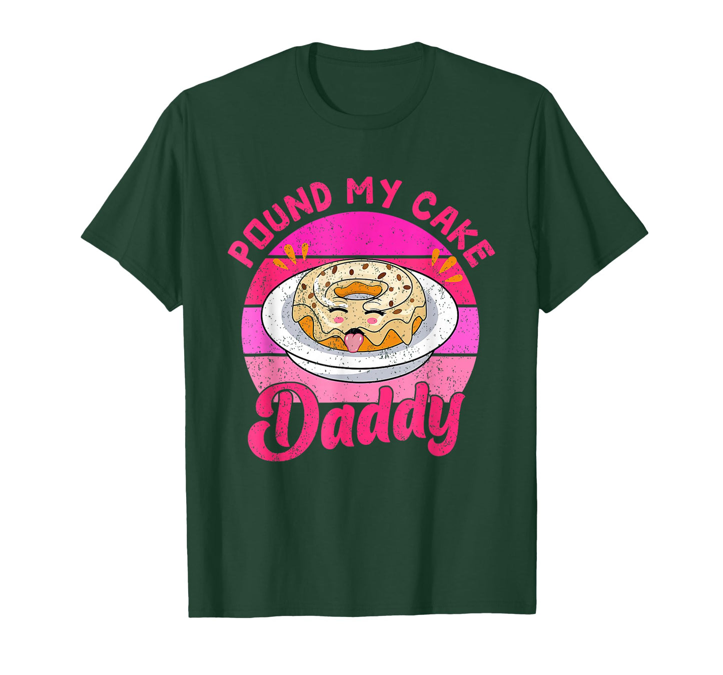 Retro 60s 70s Pound My Cake Daddy Adult Humor Father's Day T-Shirt