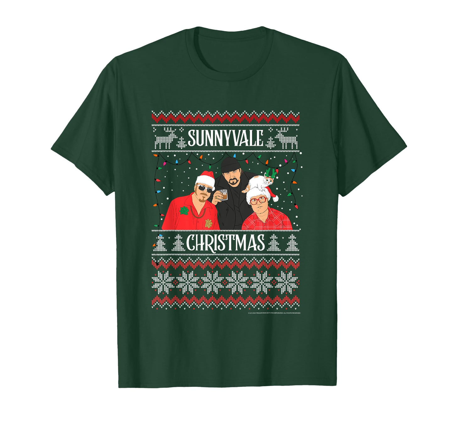 Trailer Park Boys Sunnyvale Christmas Ugly Sweater T-Shirt