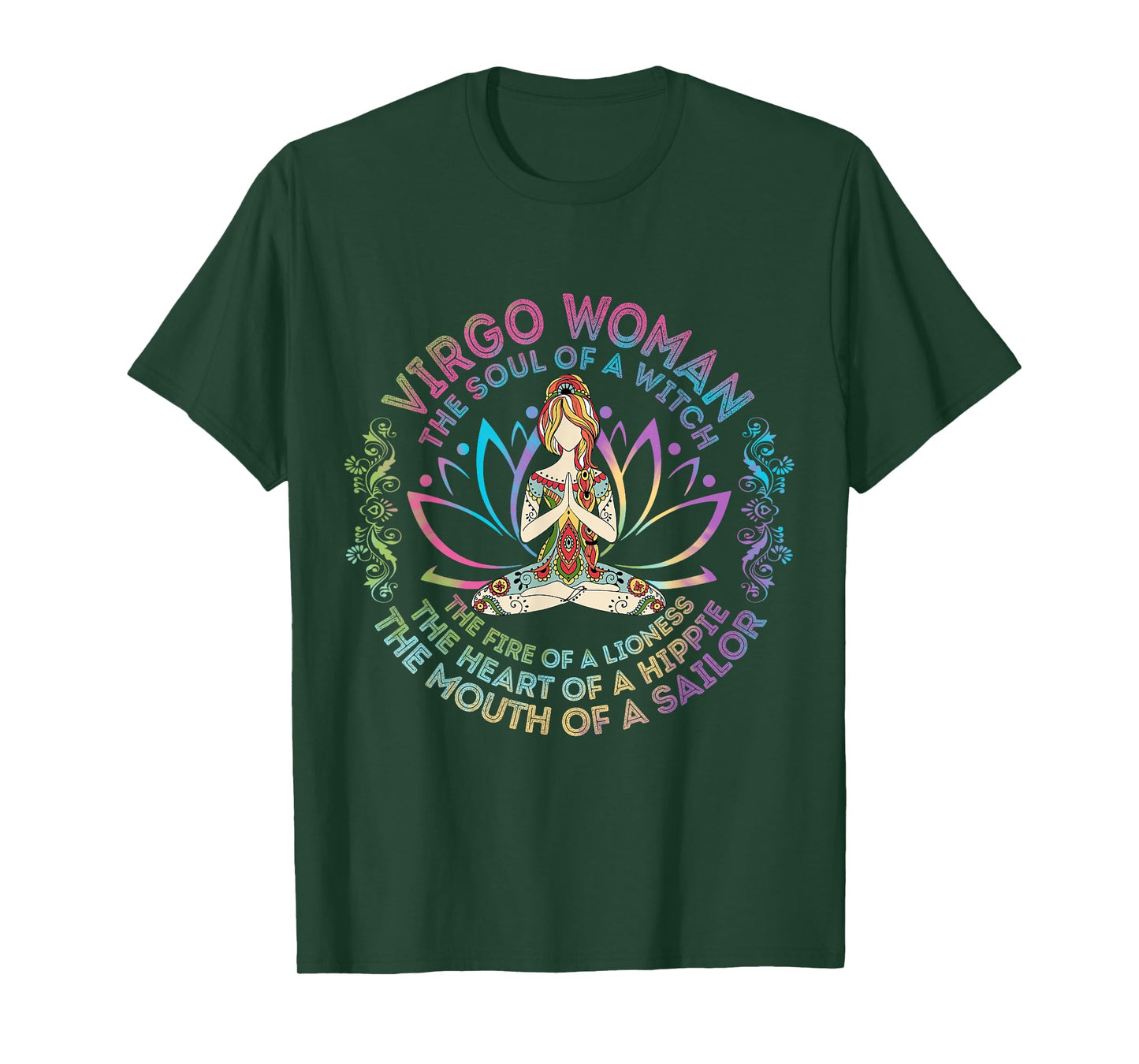 Virgo Woman The Soul Of A Witch Birthday Hippie Soul T-Shirt