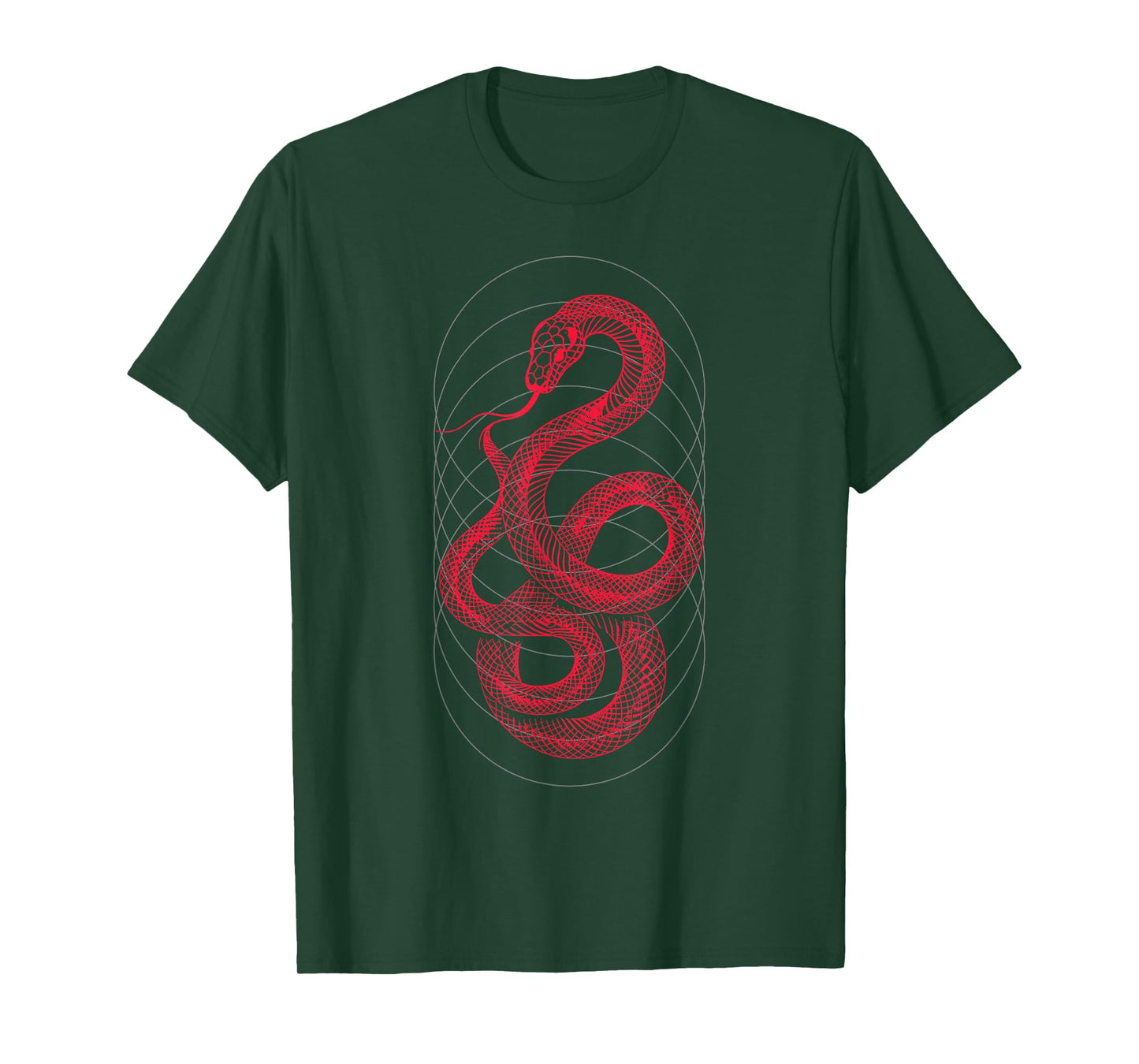 SERPENTINE Sacred Geometry Mystic Snake Organic Symmetry T-Shirt