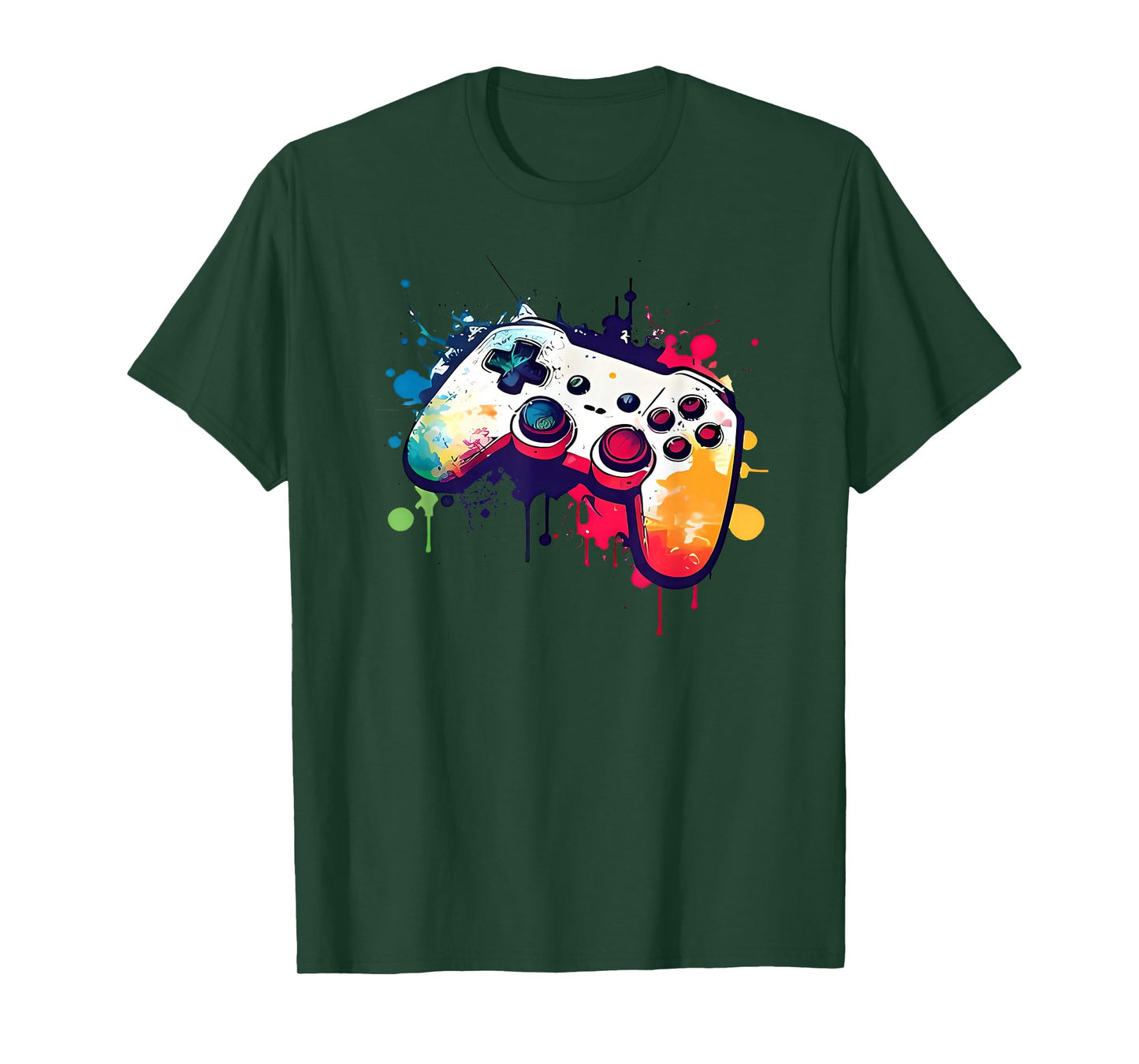 Control All The Things Video Game Controller Gamer Boys Men T-Shirt