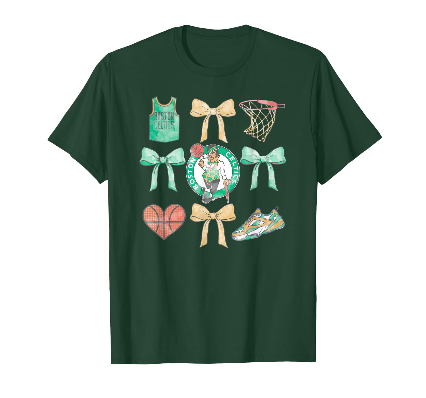 NBA Boston Celtics Bow Grid T-Shirt