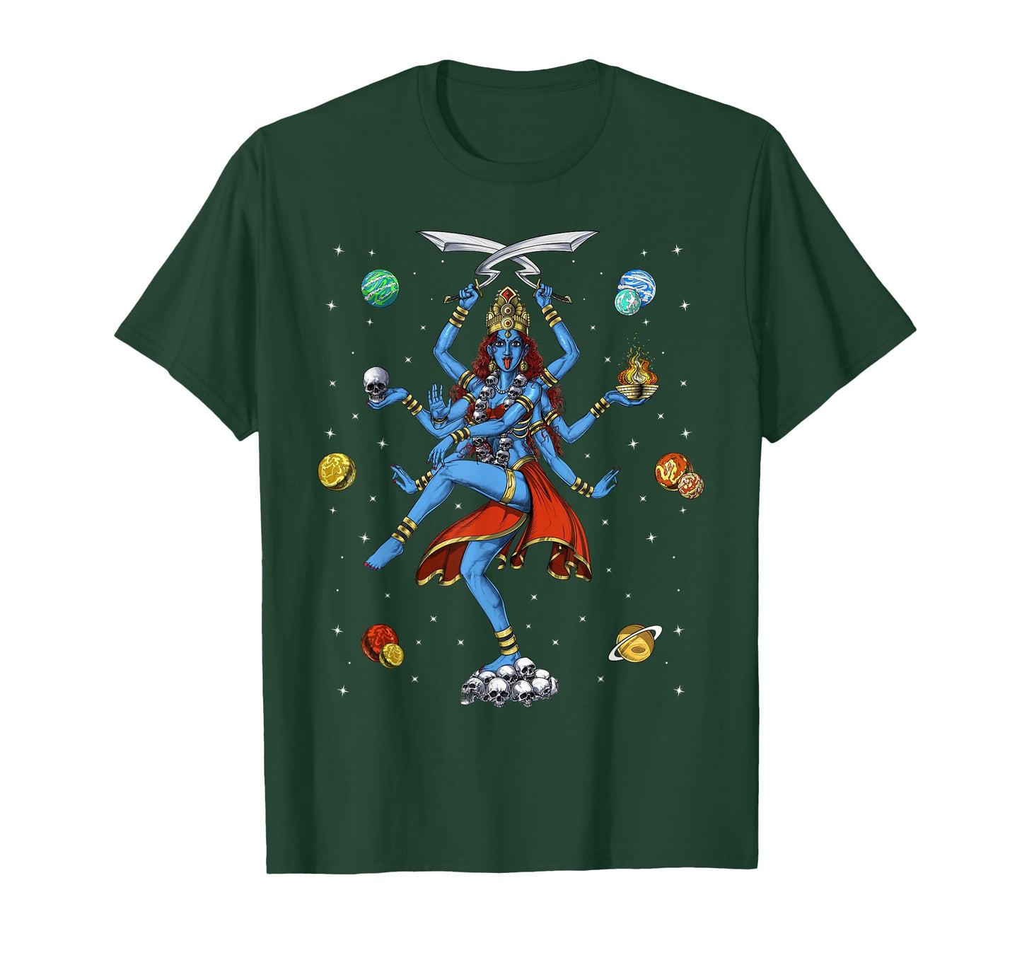 Kali Hindu Goddess Hinduism Deity God Spiritual Zen Yoga T-Shirt