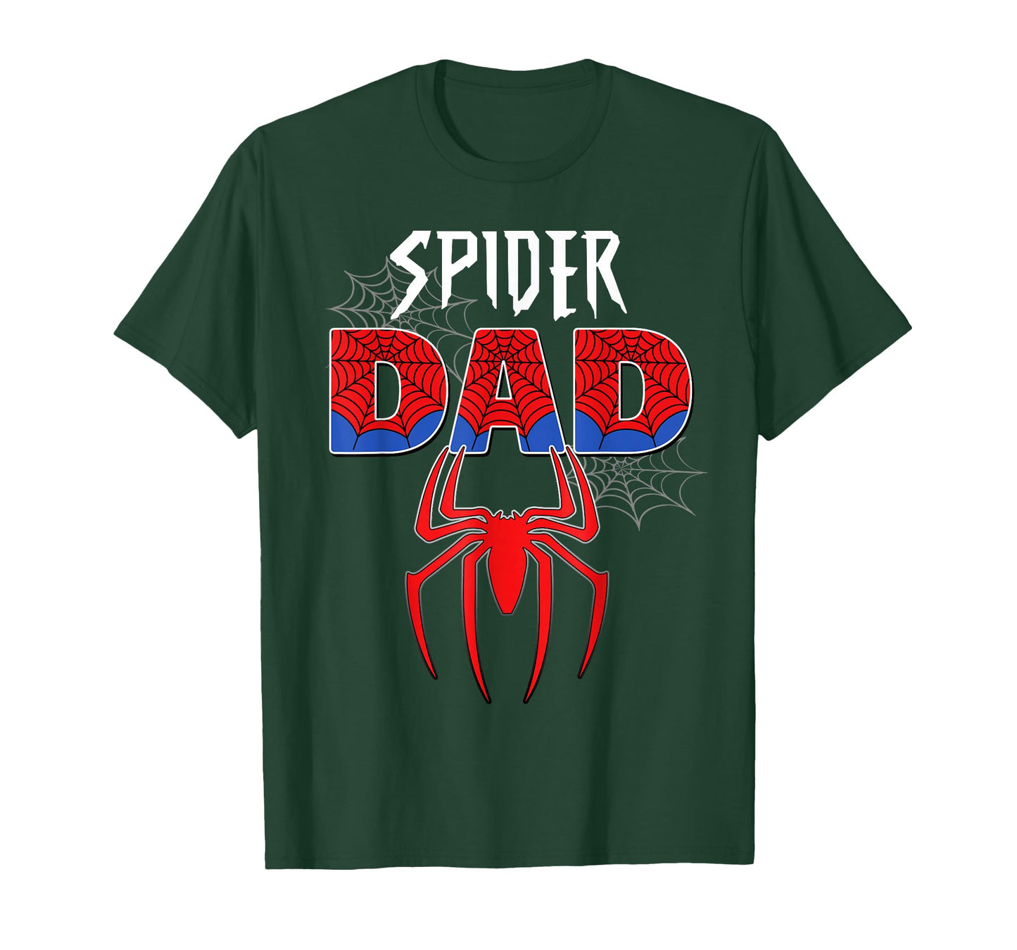 Mens Spider Dad Design Father's Day Matching Family Birthday T-Shirt