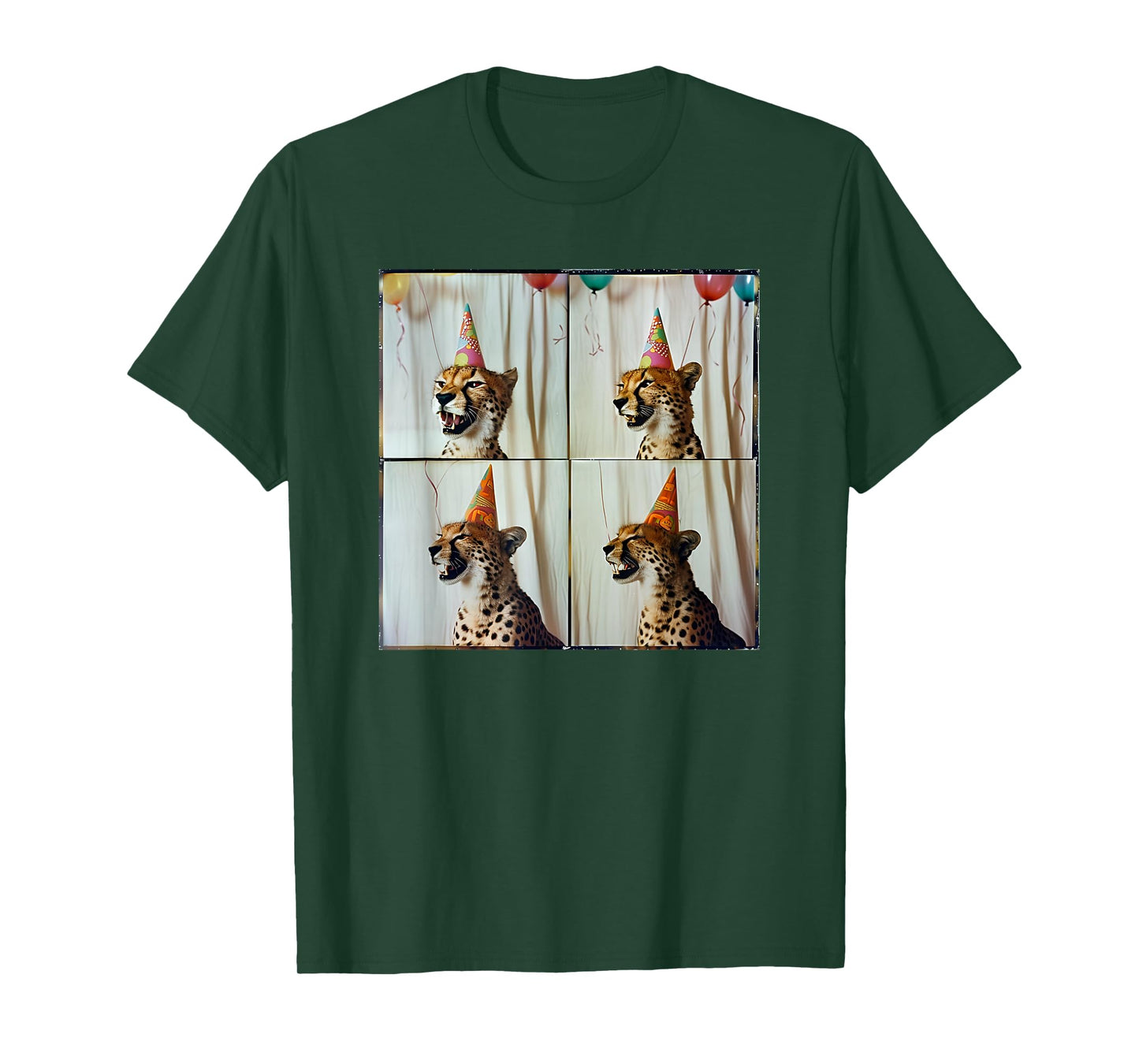 African Cheetah Lover Colorful Safari Animal Birthday T-Shirt