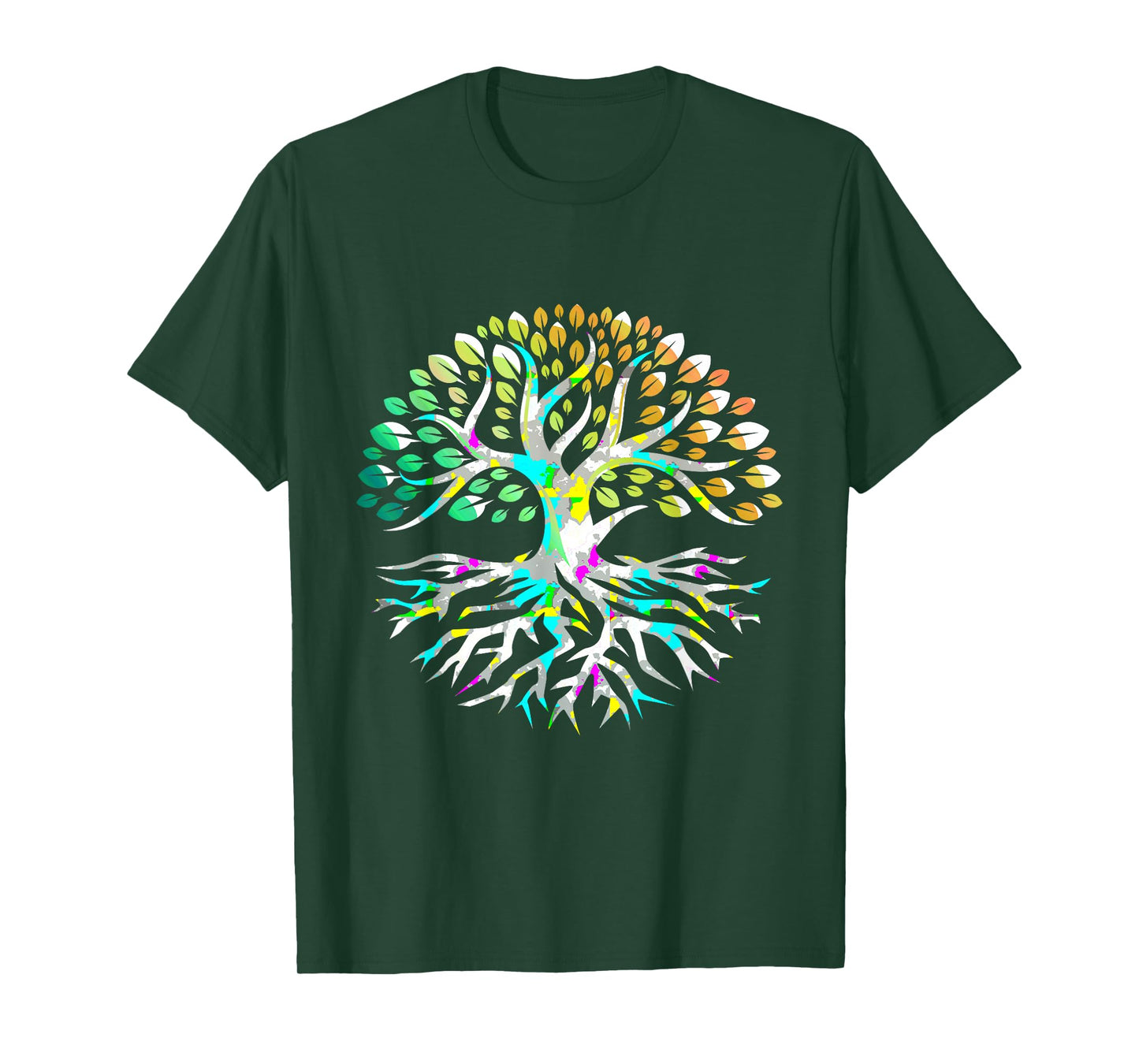 Yggdrasil Tree of Life Colorful Peaceful Mind Sacred Tree T-Shirt