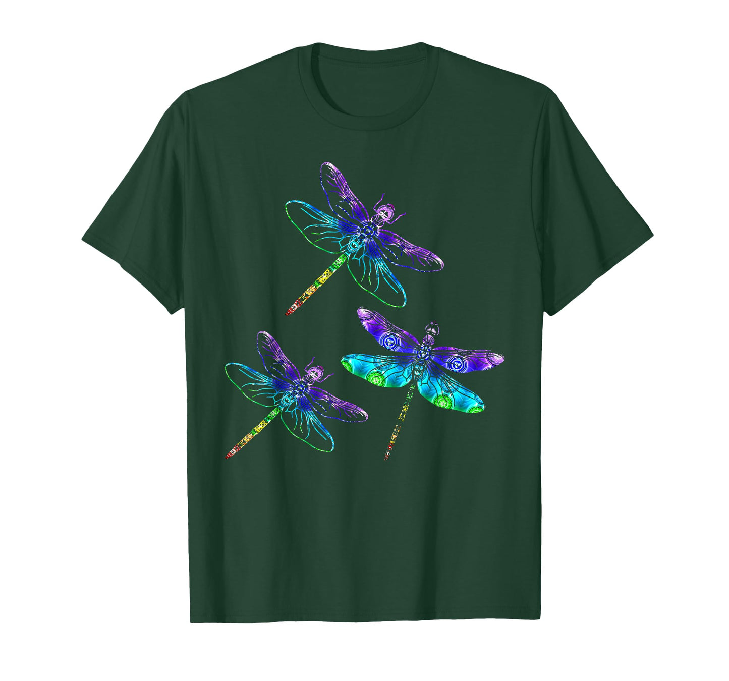 Wrinkled Hippie Dragonfly Gift Spirit Animal Chakra Color Dragonflies T-Shirt