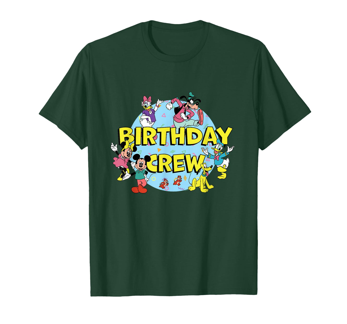 Disney Mickey and Friends Birthday Crew Party Matching T-Shirt