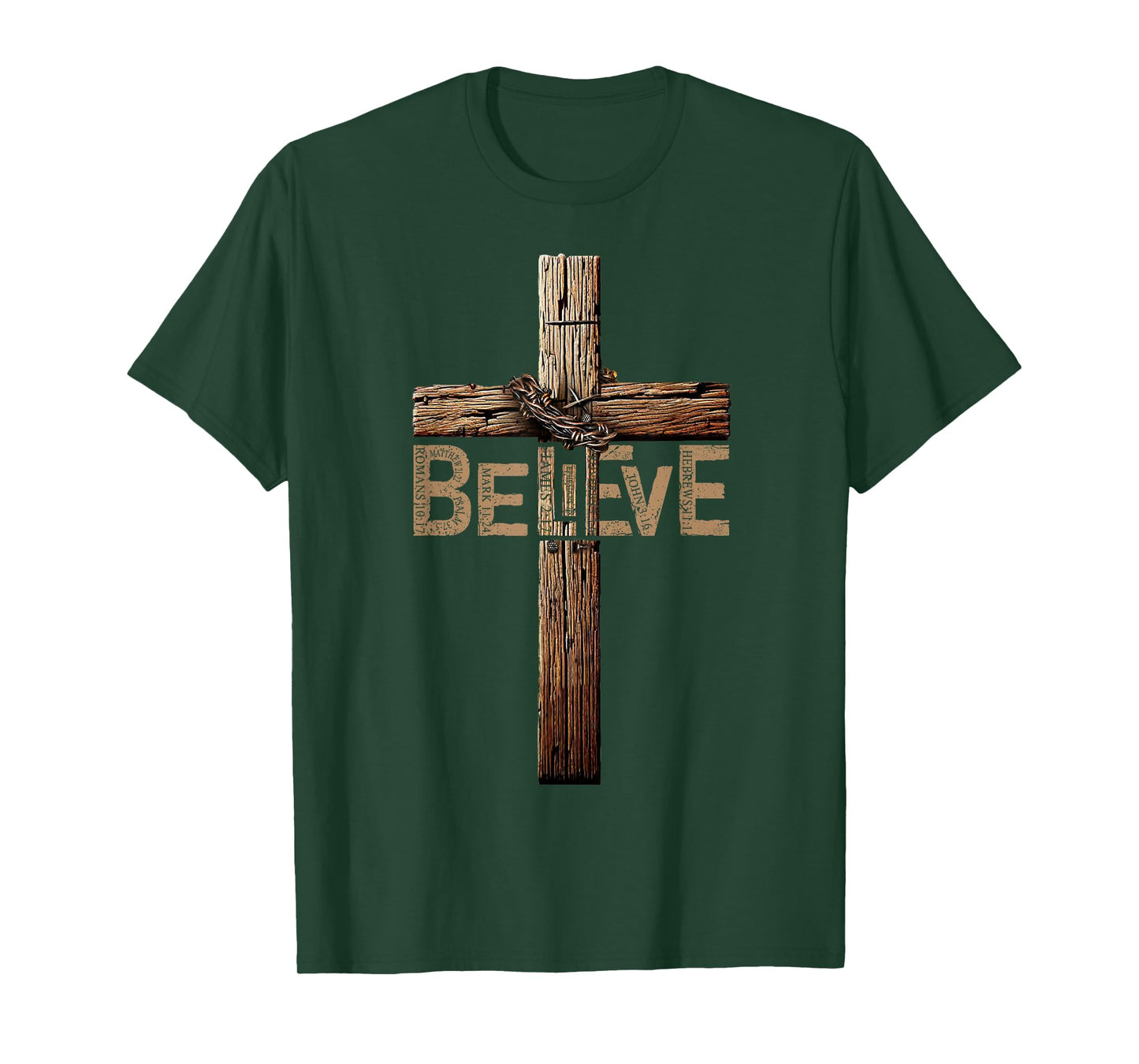 Believe Shirt, Jesus Shirts For Men, Cross Shirt, Christian T-Shirt