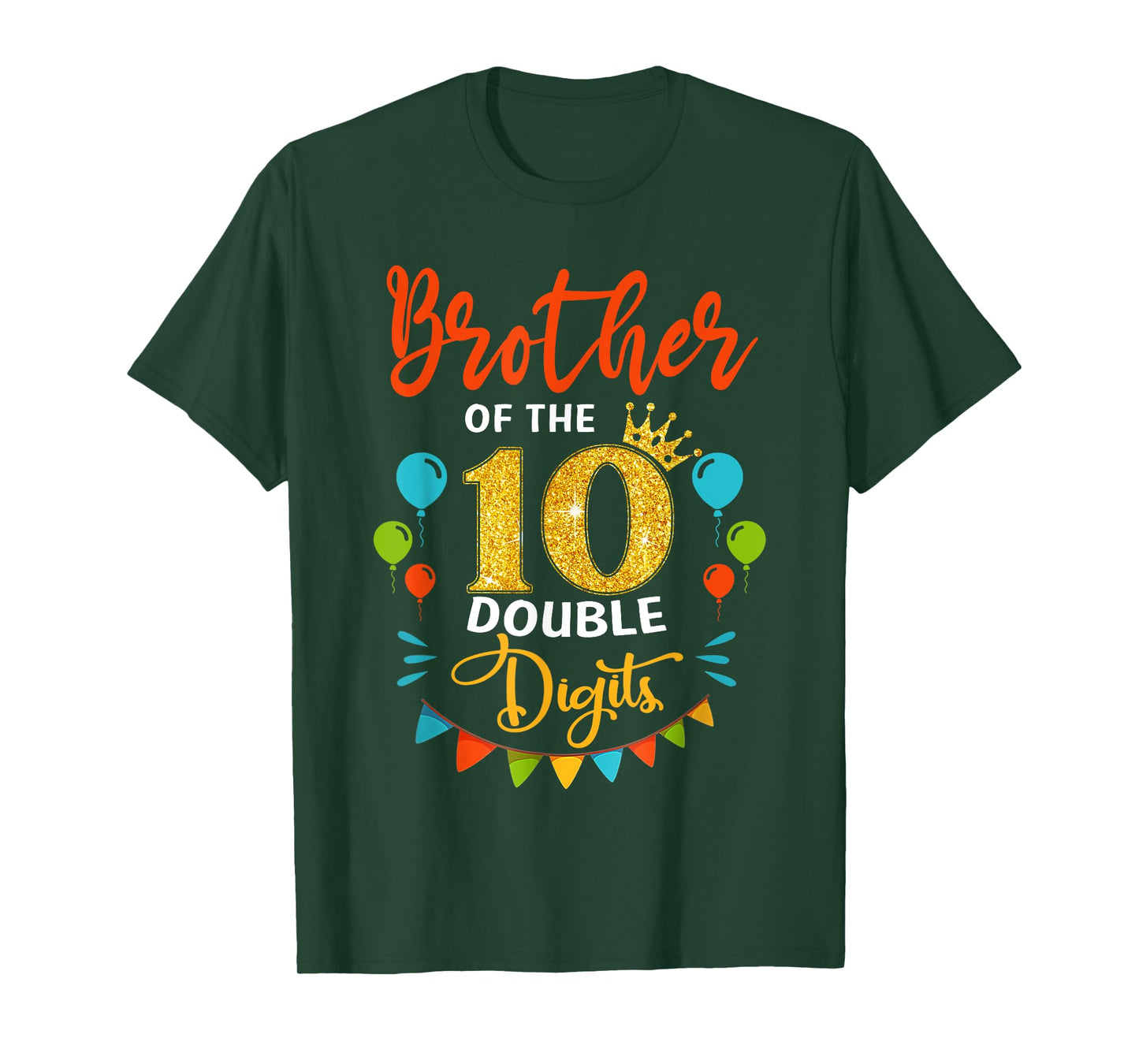 Proud Brother Of The Double Digit 10th Birthday Girl Boy T-Shirt