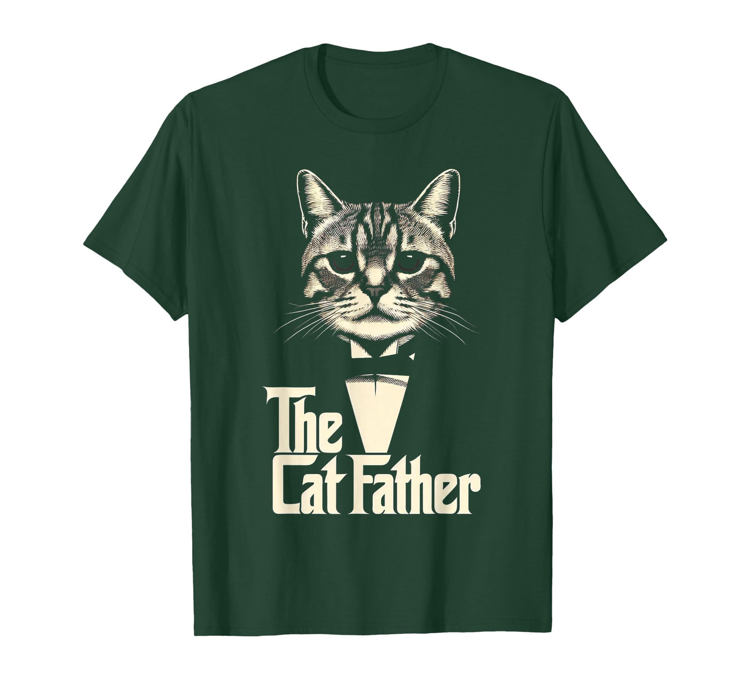 Cat Lover Gifts Funny The CatFather Mens Cat Dad T-Shirt