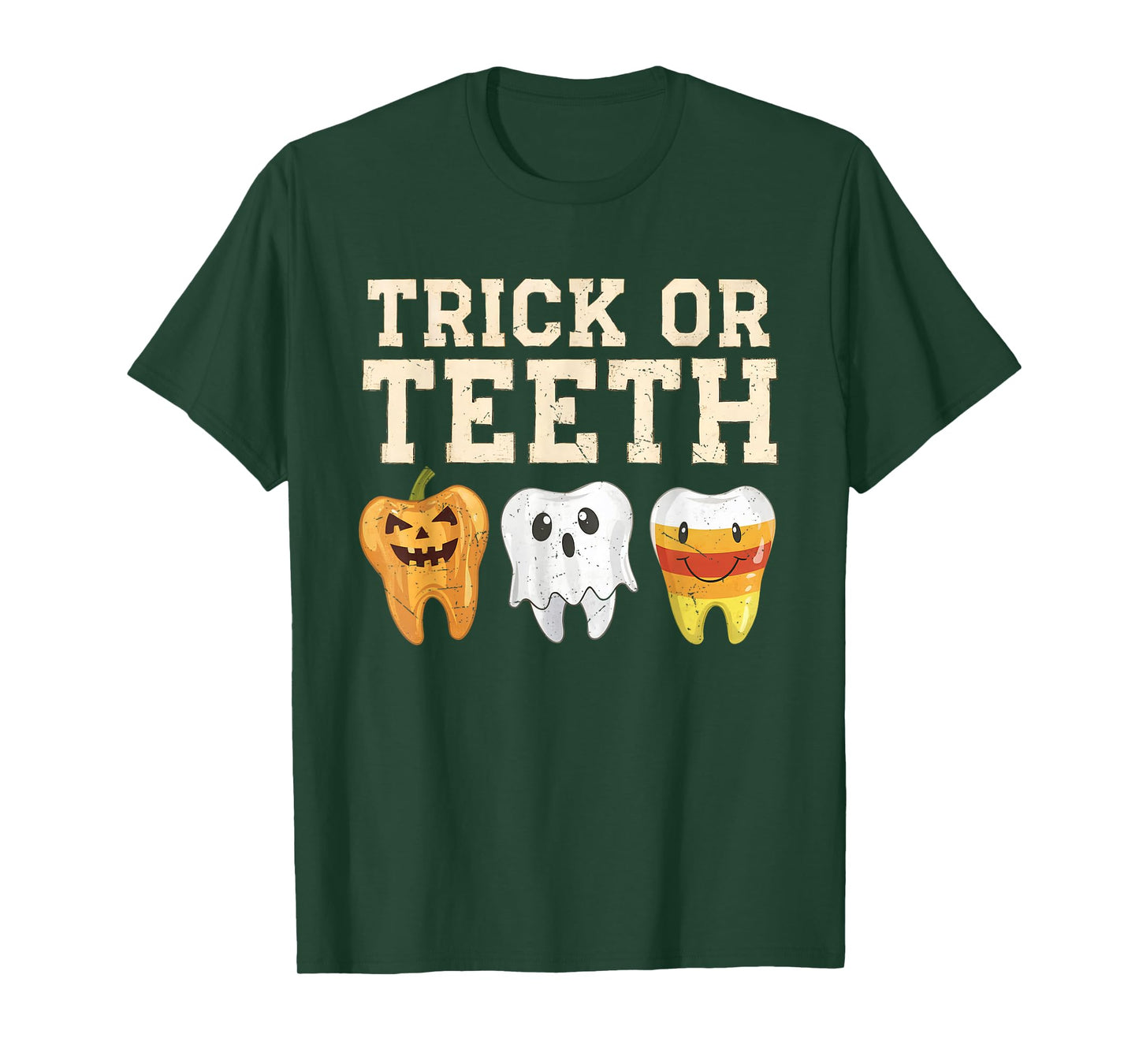 Trick Or Teeth Halloween Dental Crew Dentist Boys Girls Kids T-Shirt