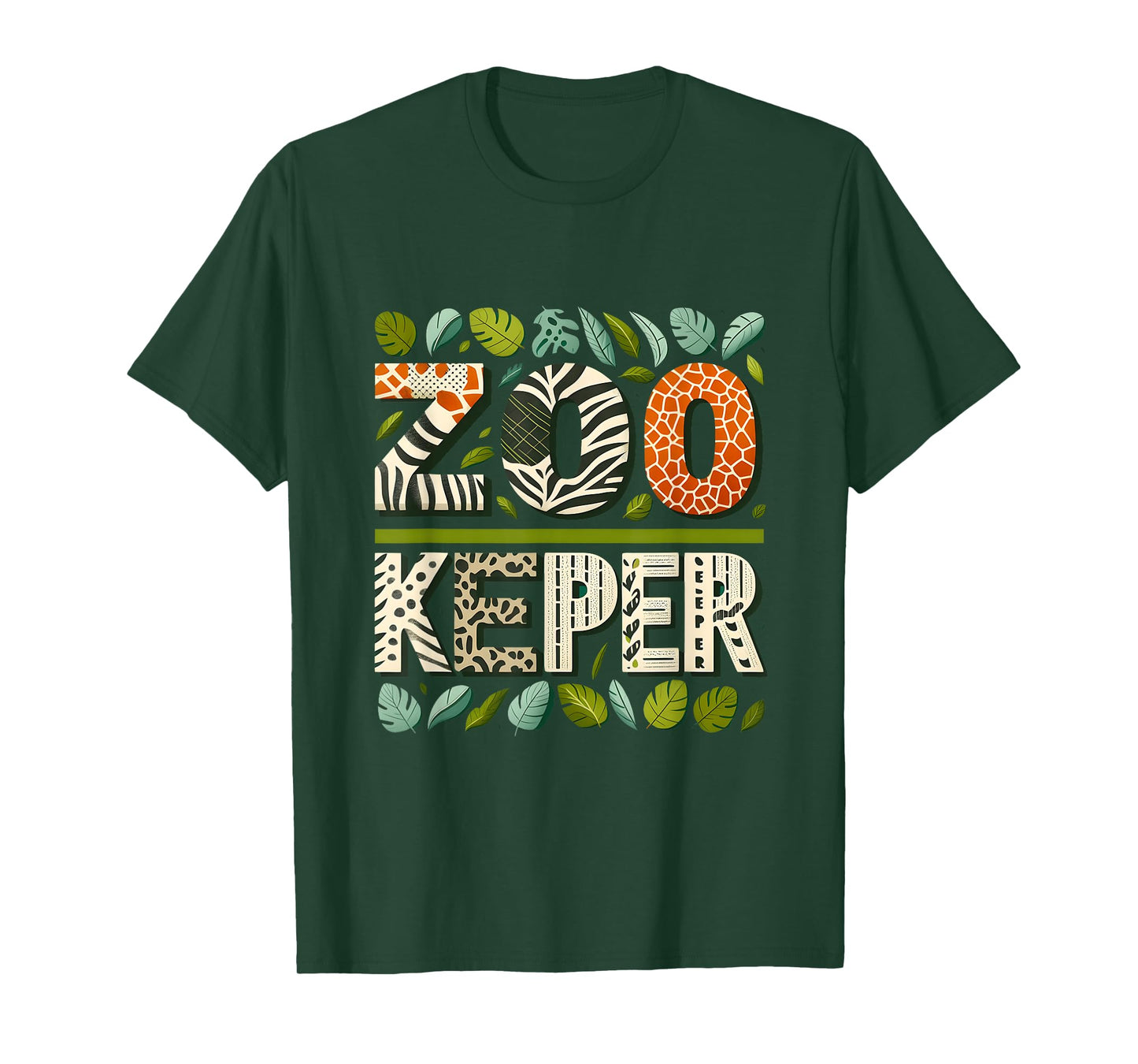 Zoo Keeper Costume Adult Halloween Party Safari Zookeeper T-Shirt