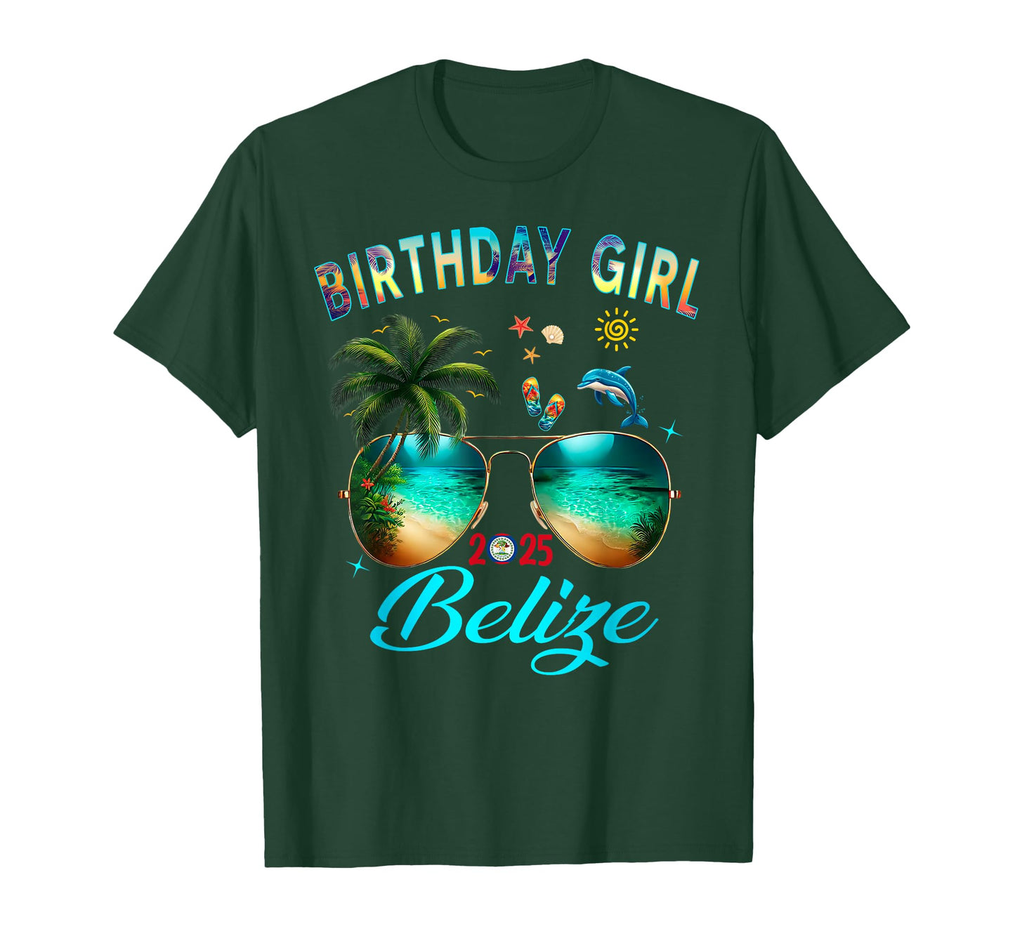 Belize Birthday Besties Trip 2025 Vacay T-Shirt
